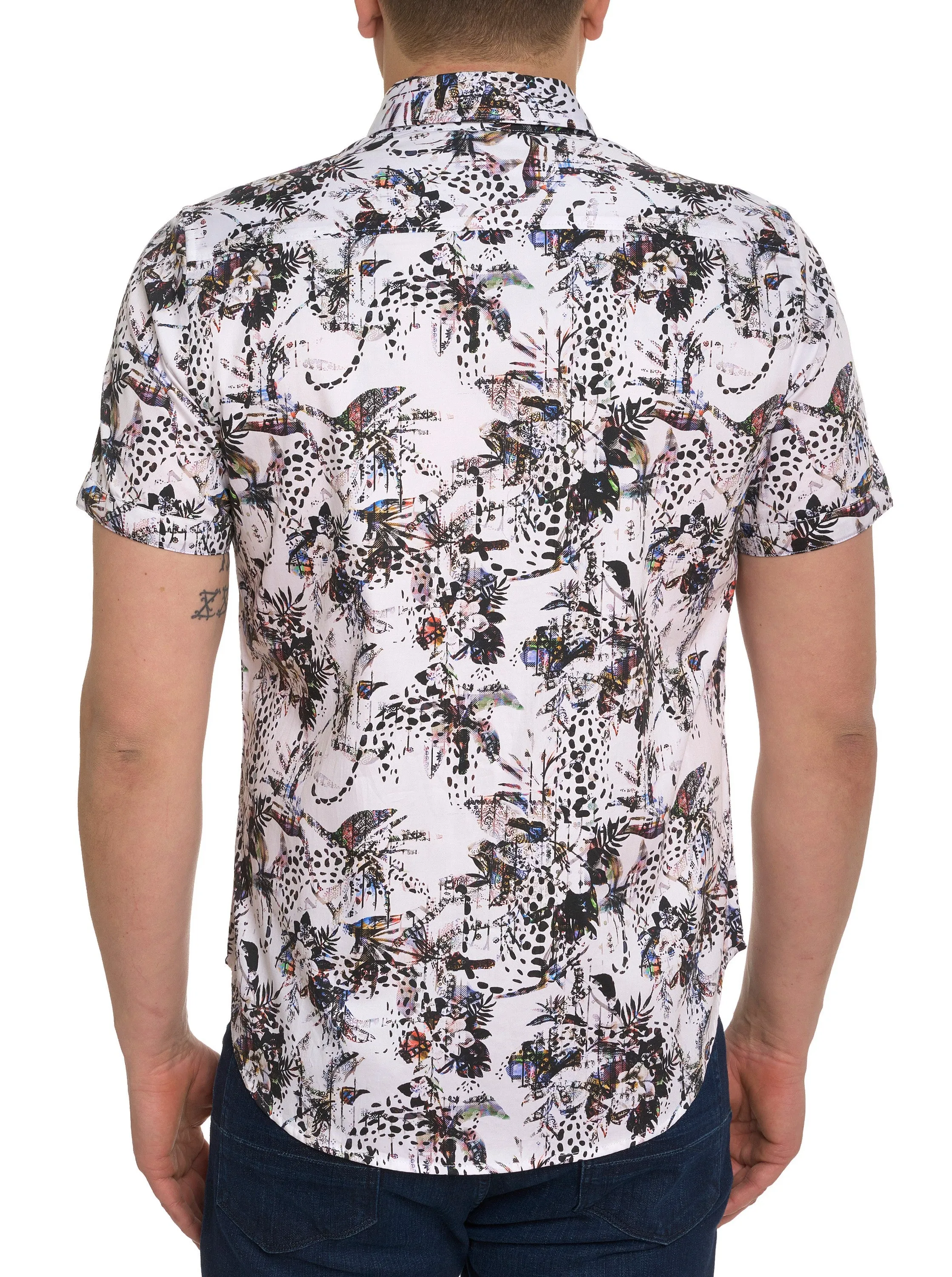 MANILA SHORT SLEEVE BUTTON DOWN SHIRT sold by Robert Graham product image thumbnail 3