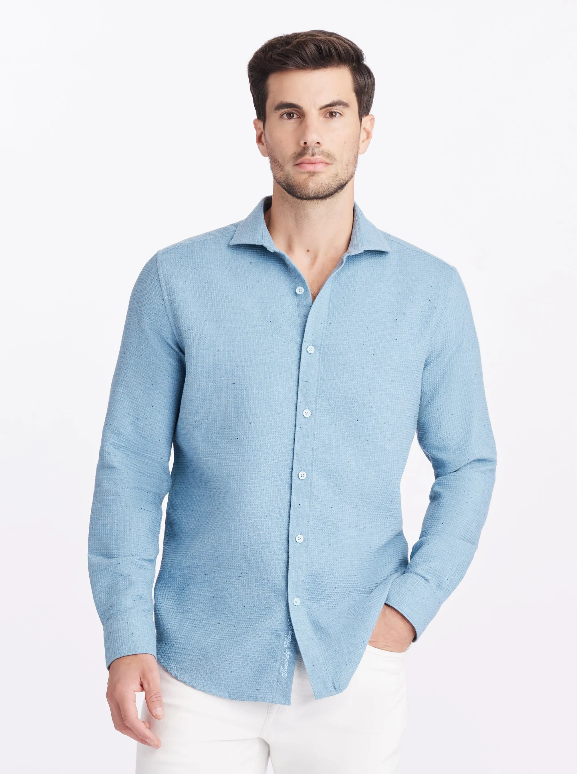 MELBURY LONG SLEEVE BUTTON DOWN SHIRT sold by Robert Graham