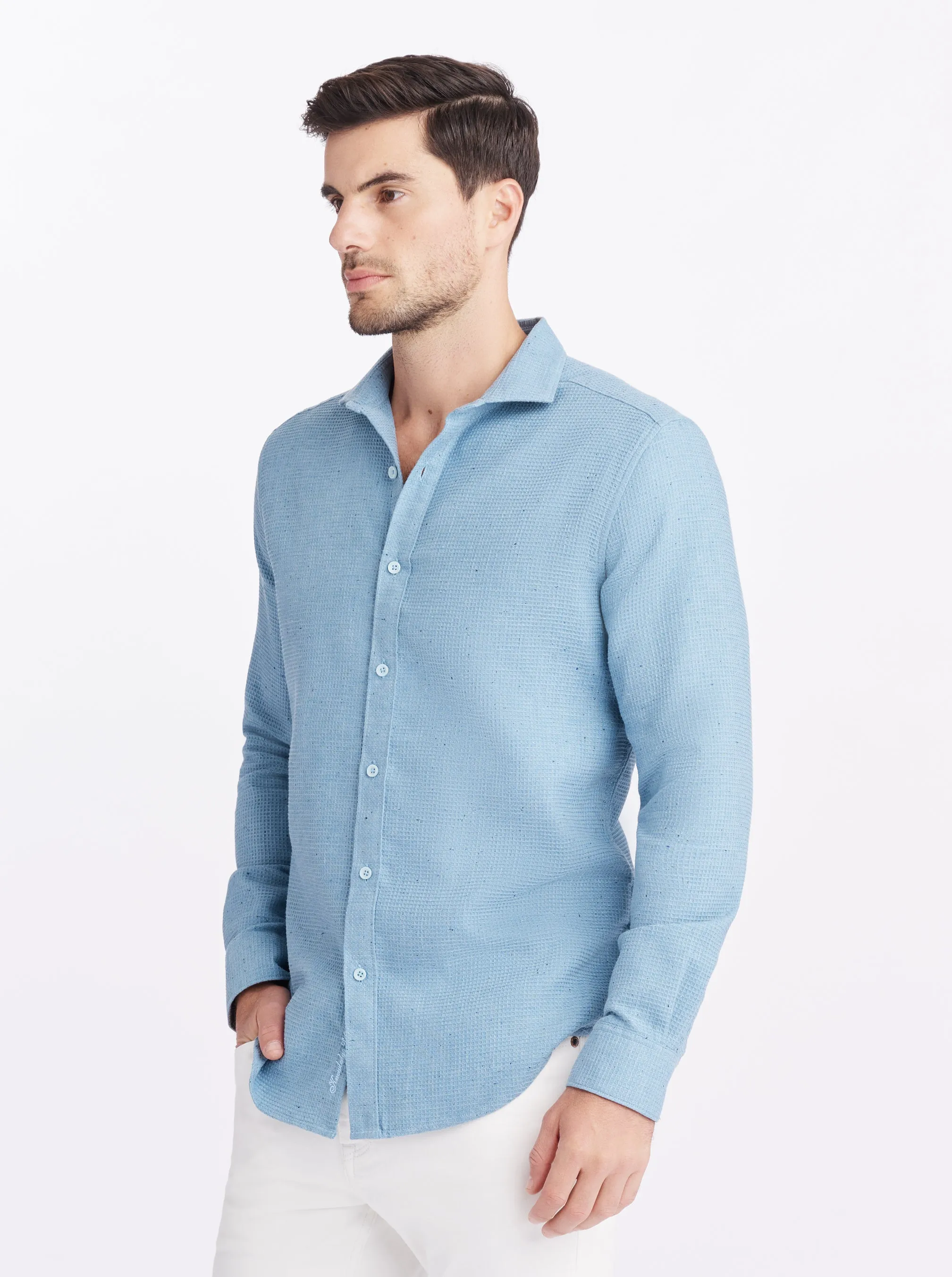 MELBURY LONG SLEEVE BUTTON DOWN SHIRT sold by Robert Graham product image thumbnail 5
