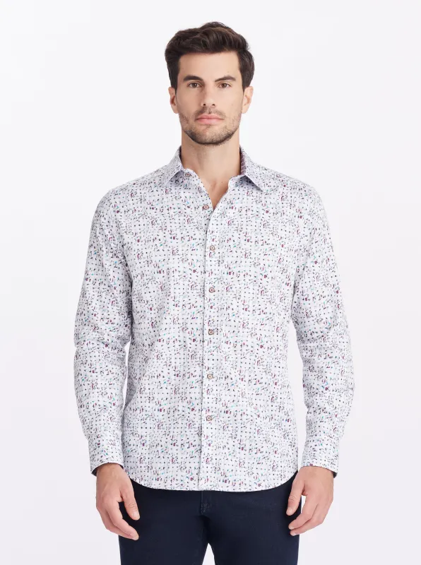 COMBE LONG SLEEVE BUTTON DOWN SHIRT made by Robert Graham