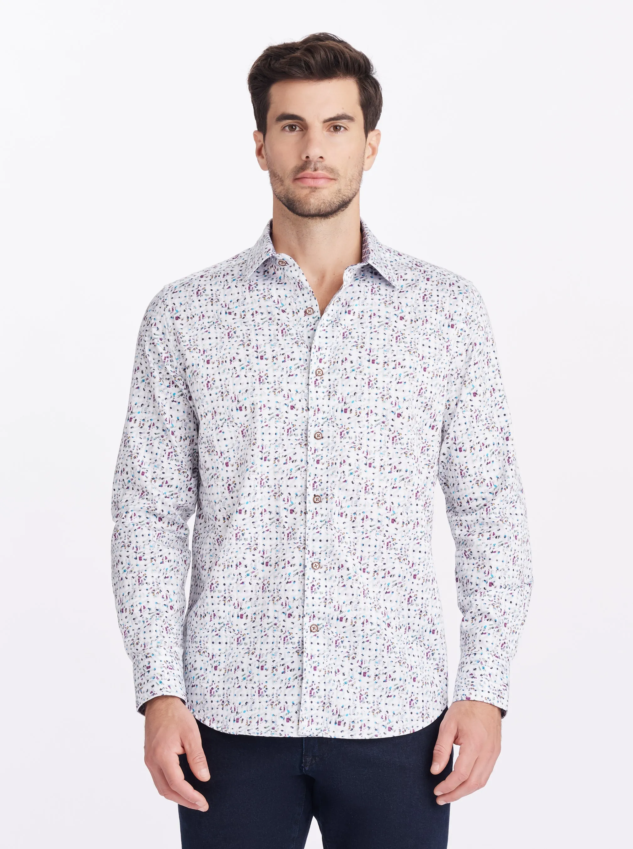 COMBE LONG SLEEVE BUTTON DOWN SHIRT sold by Robert Graham