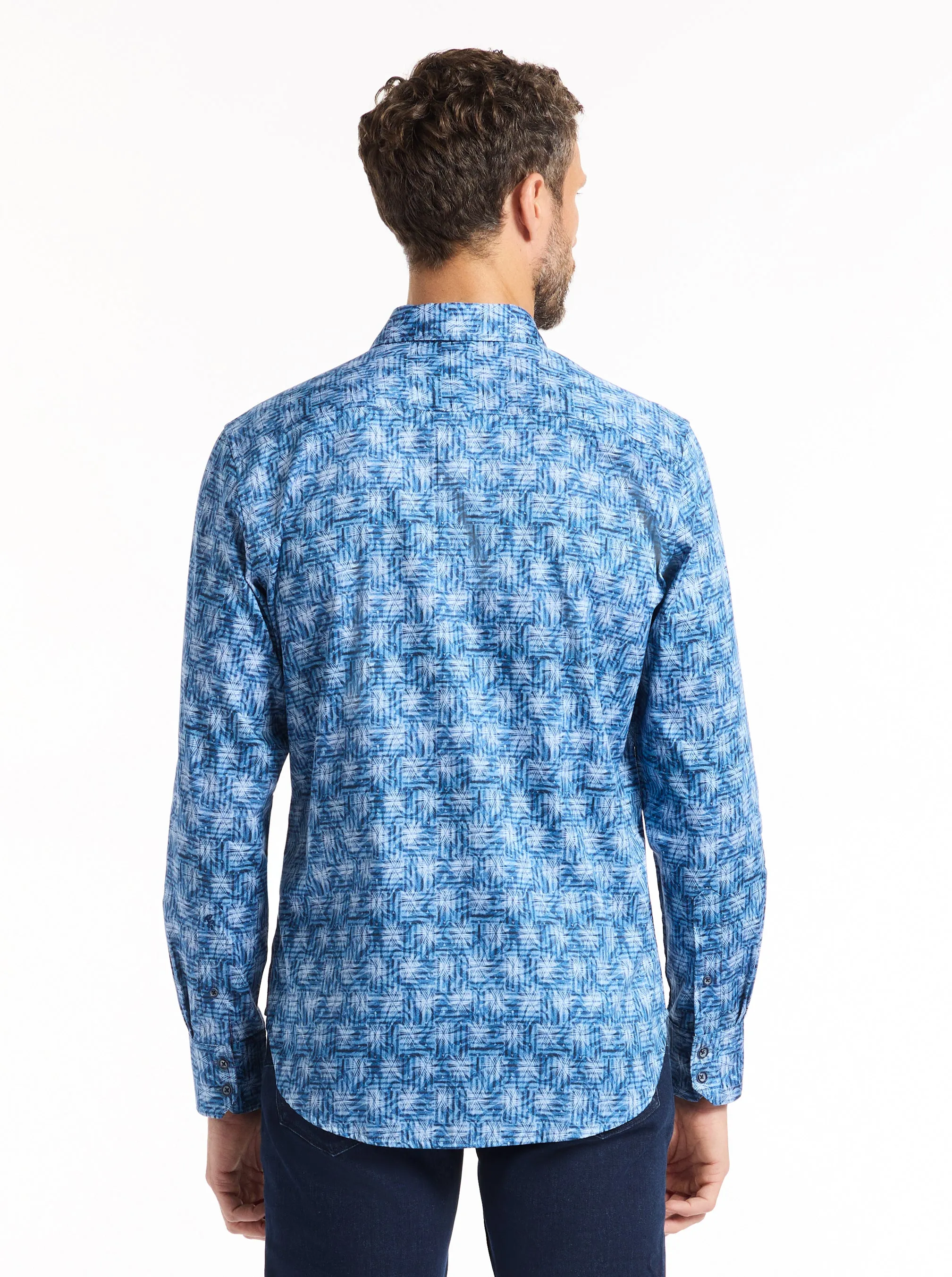 WALROW LONG SLEEVE BUTTON DOWN SHIRT sold by Robert Graham product image thumbnail 4