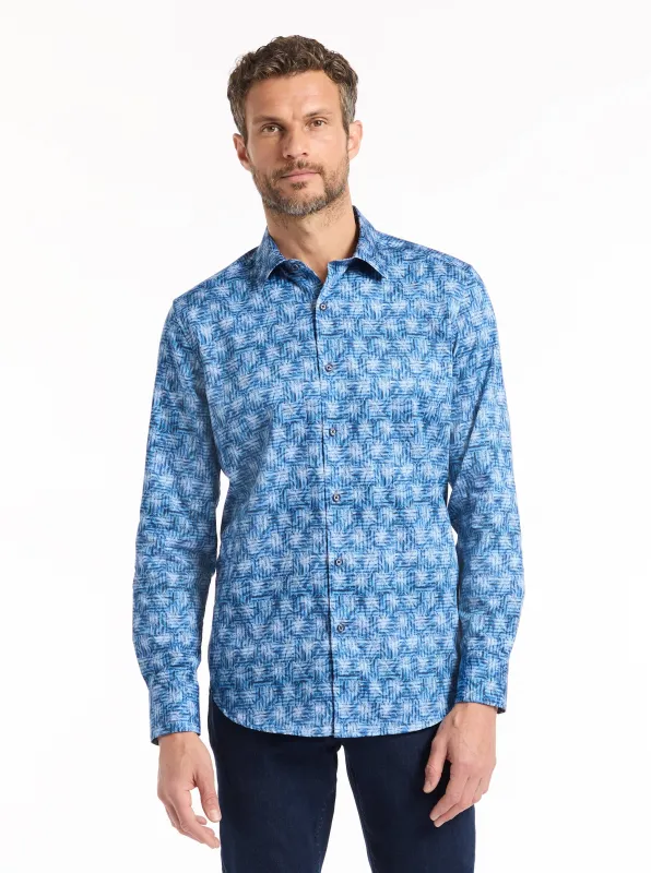 WALROW LONG SLEEVE BUTTON DOWN SHIRT made by Robert Graham