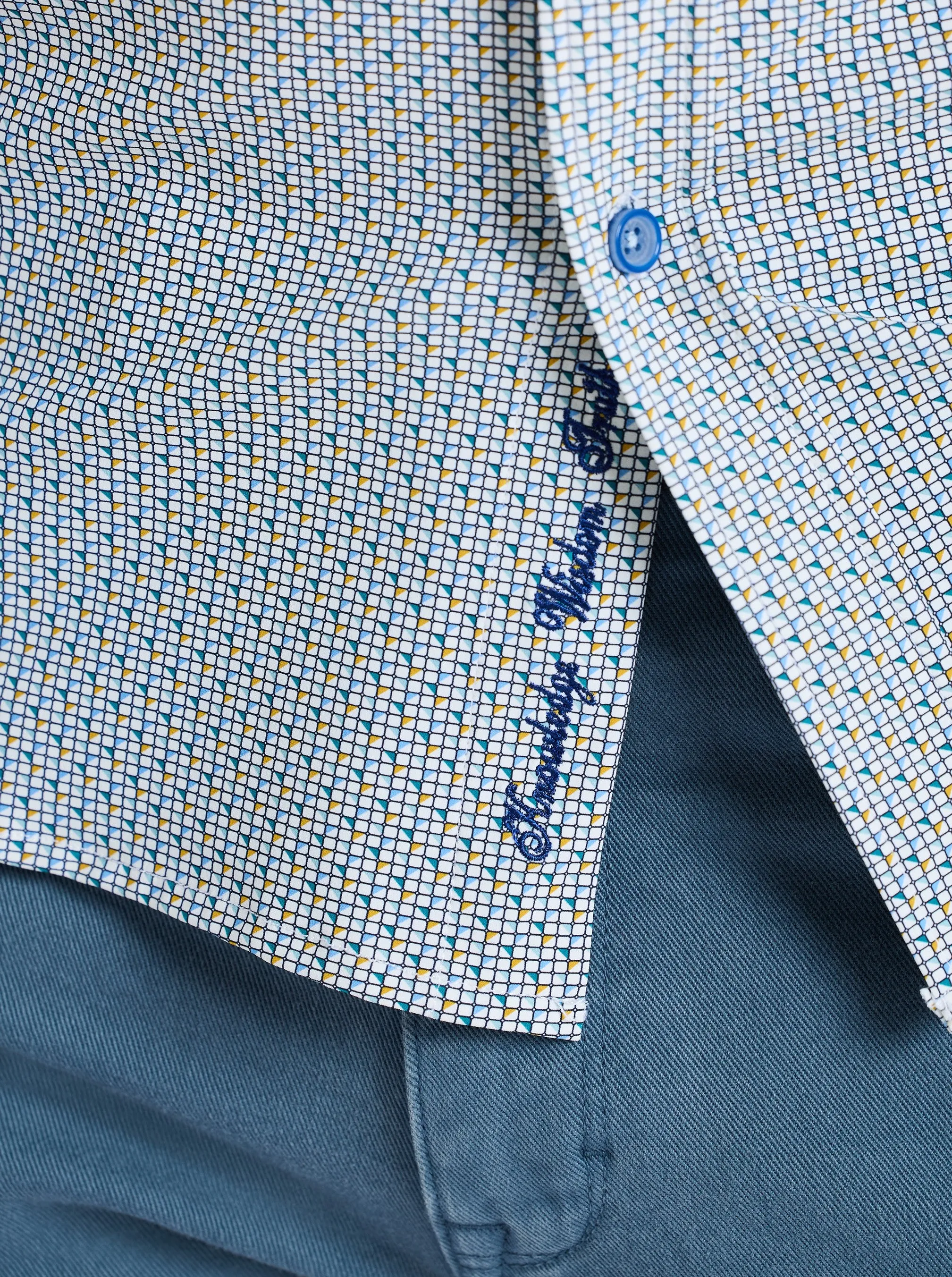 CAVEDA LONG SLEEVE BUTTON DOWN SHIRT sold by Robert Graham product image thumbnail 3