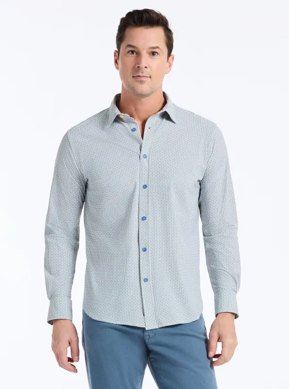 CAVEDA LONG SLEEVE BUTTON DOWN SHIRT made by Robert Graham