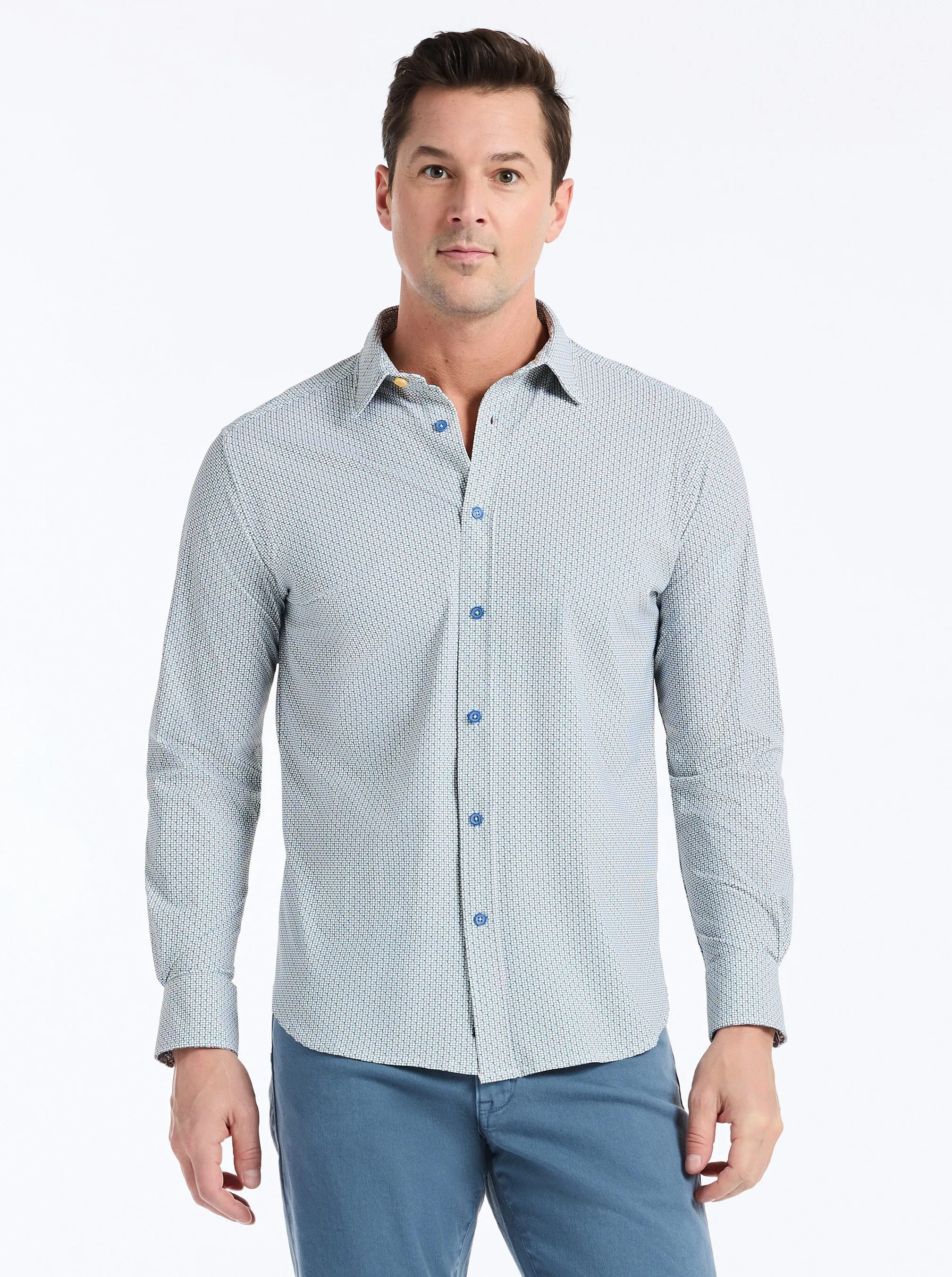 CAVEDA LONG SLEEVE BUTTON DOWN SHIRT sold by Robert Graham
