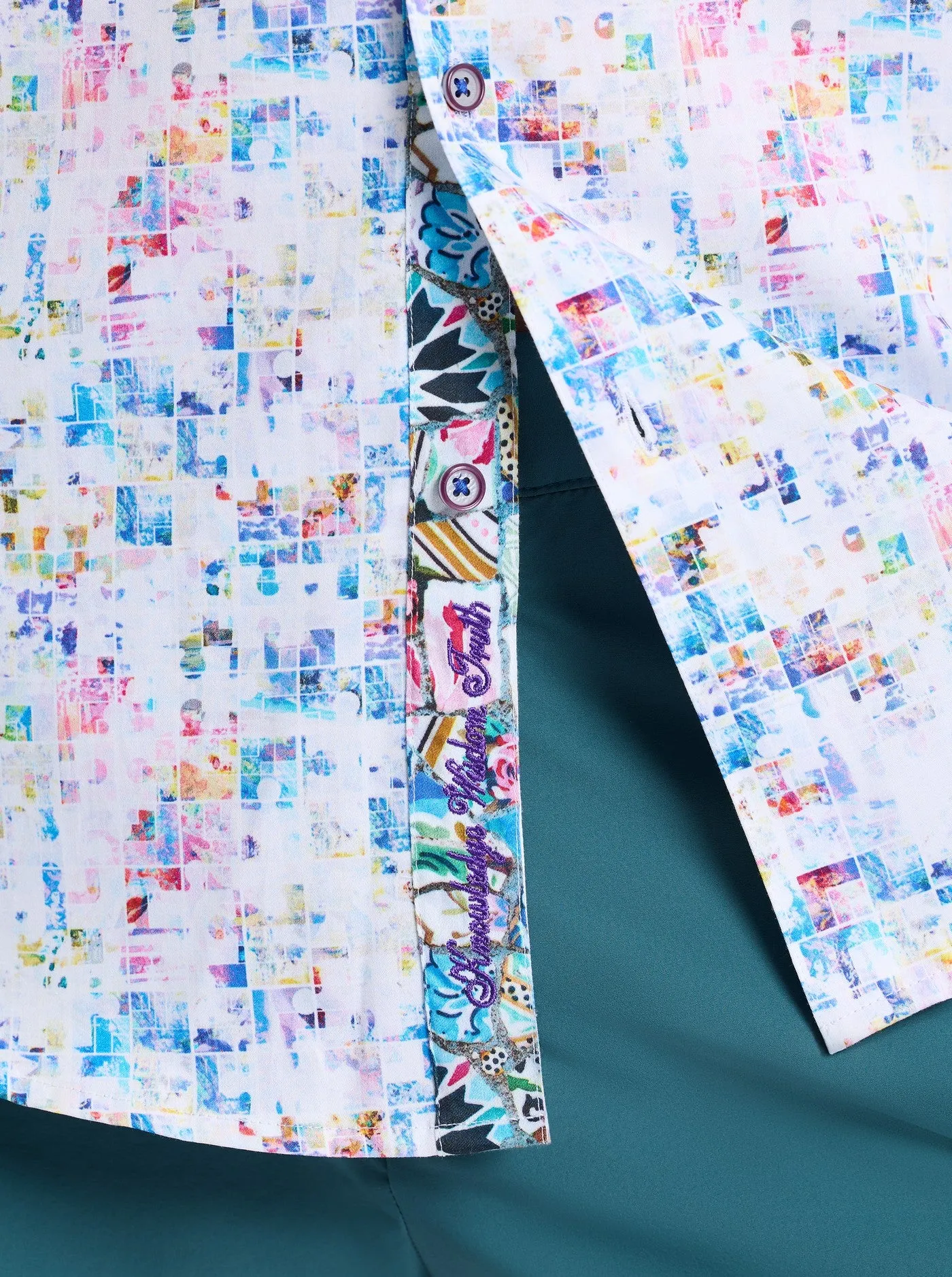 BYZANTINE LONG SLEEVE BUTTON DOWN SHIRT sold by Robert Graham product image thumbnail 3