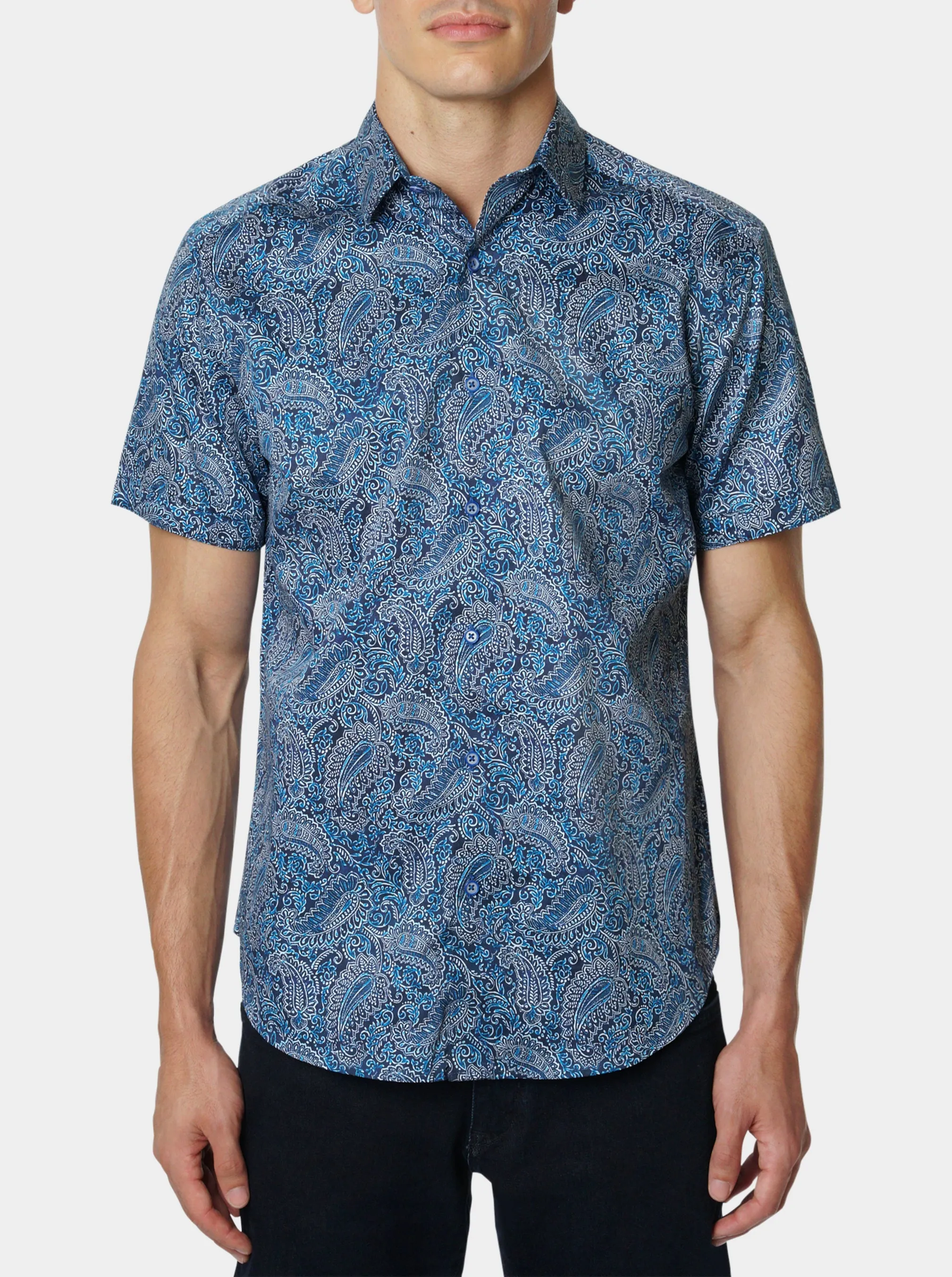 FUSCO SHORT SLEEVE BUTTON DOWN SHIRT sold by Robert Graham