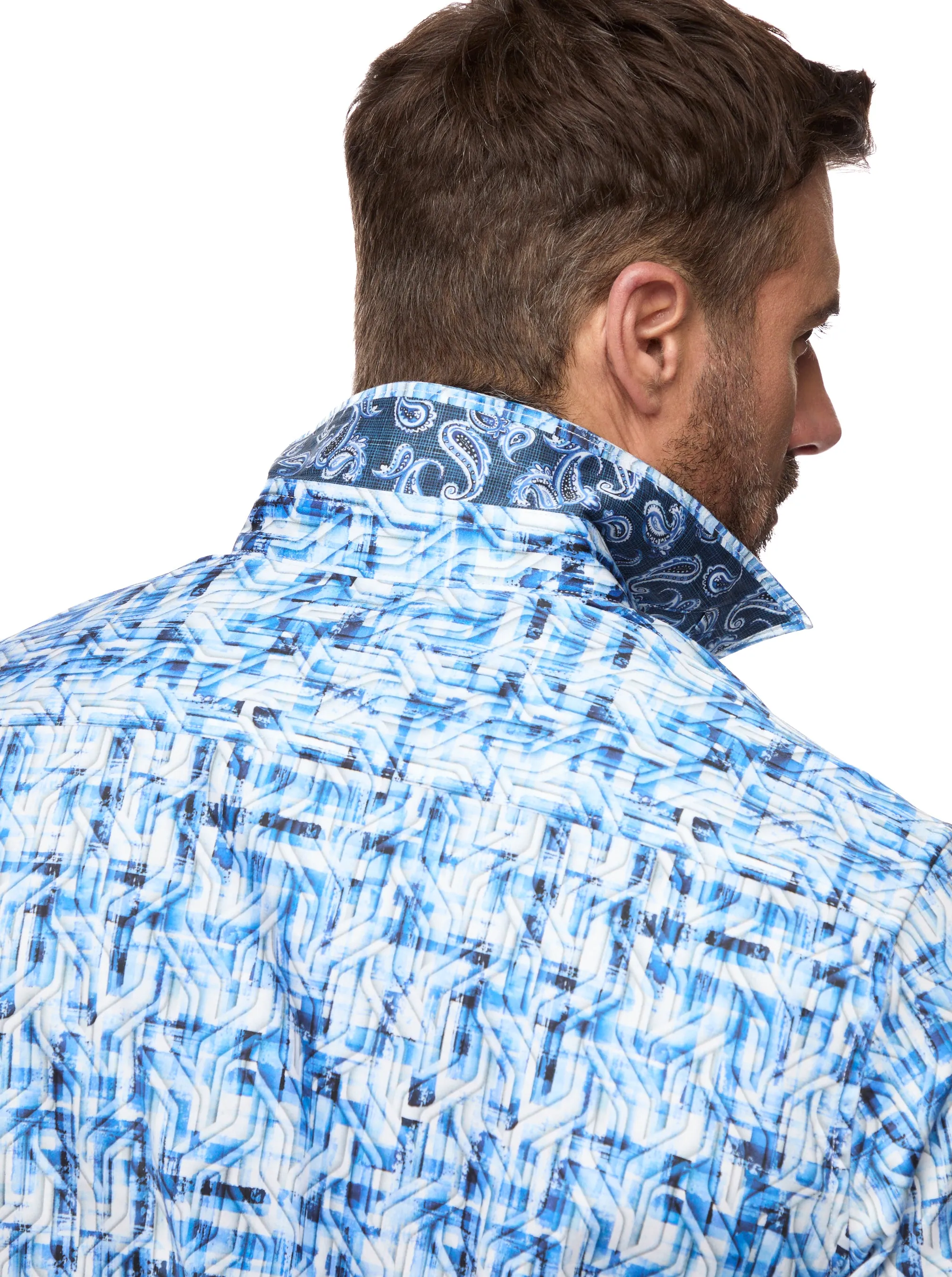 ERASMUS LONG SLEEVE BUTTON DOWN SHIRT TALL sold by Robert Graham product image thumbnail 2