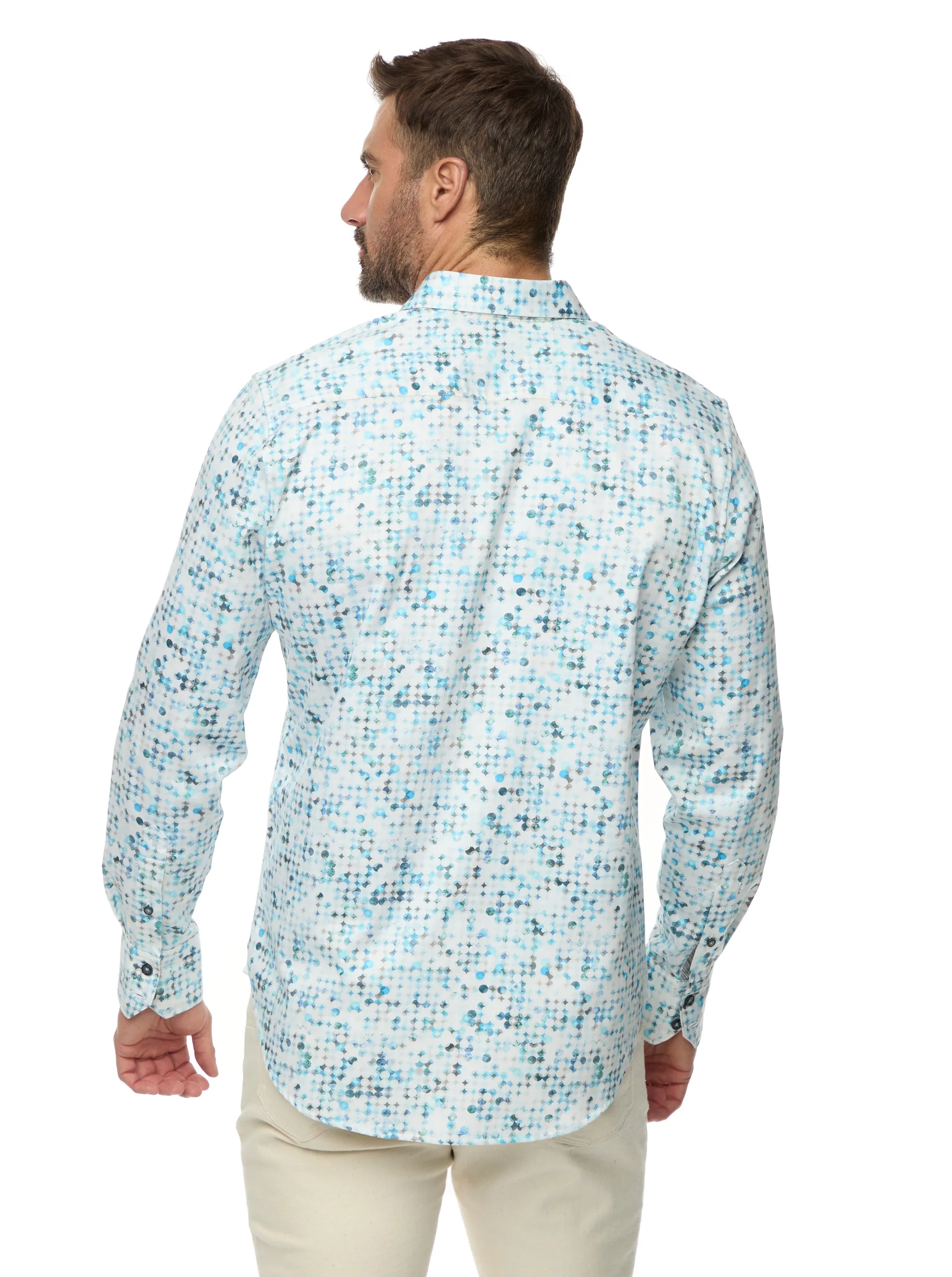 BARRAZA LONG SLEEVE BUTTON DOWN SHIRT BIG sold by Robert Graham product image thumbnail 4