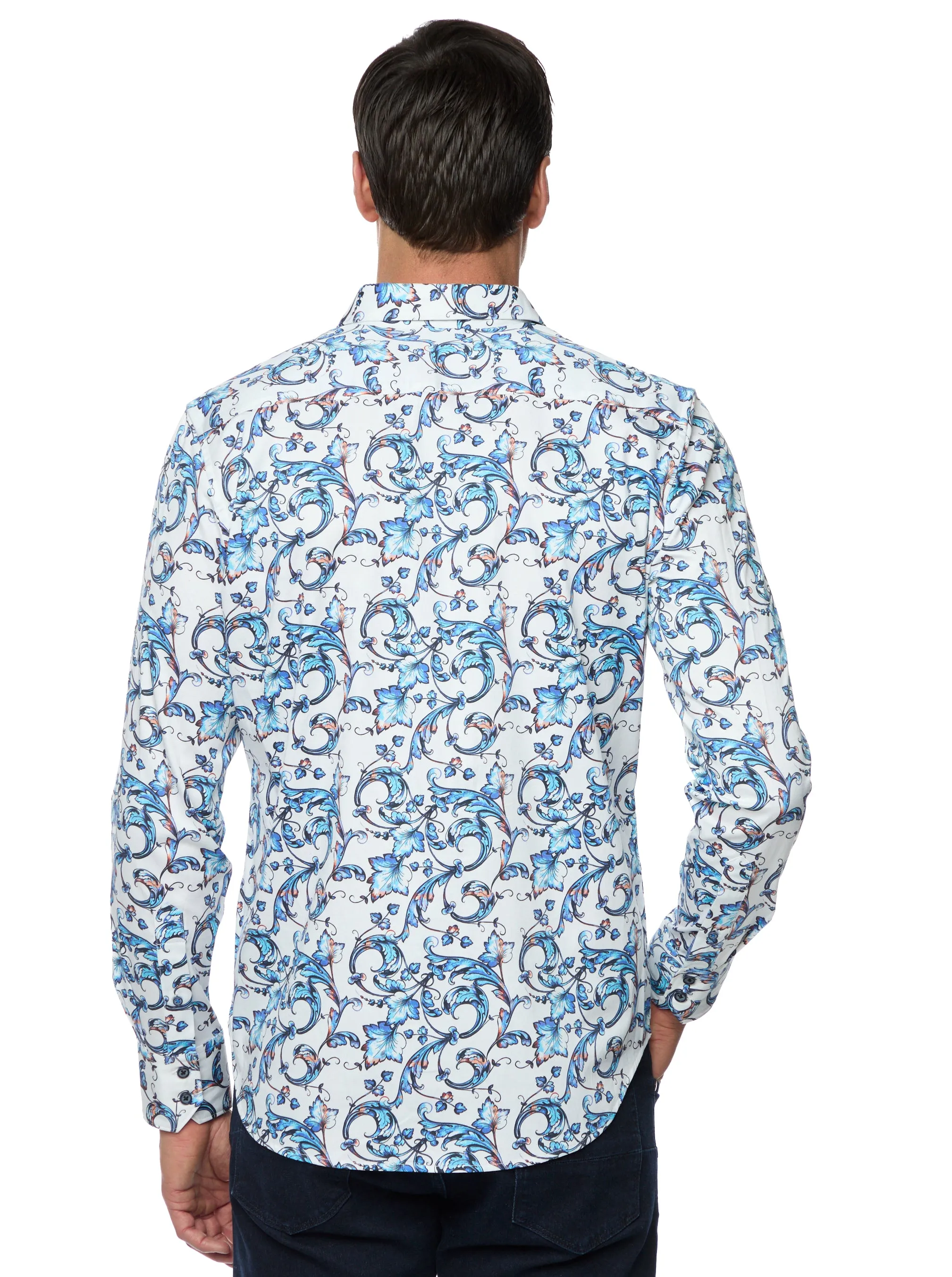 ACOSTA LONG SLEEVE BUTTON DOWN SHIRT BIG sold by Robert Graham product image thumbnail 5