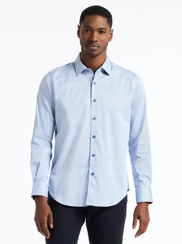 CLAYTON LONG SLEEVE BUTTON DOWN SHIRT made by Robert Graham