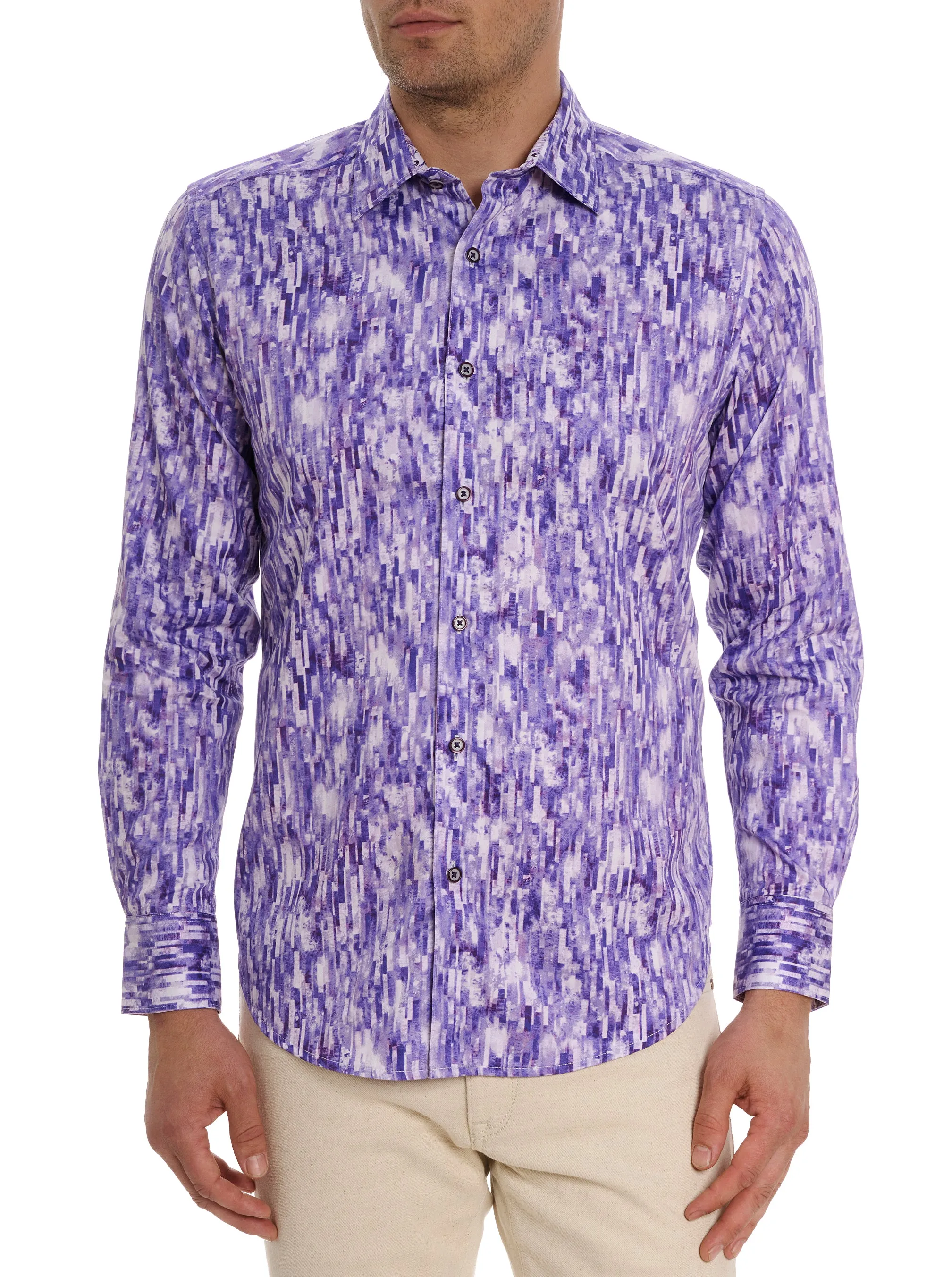 DEMERI LONG SLEEVE BUTTON DOWN SHIRT sold by Robert Graham product image thumbnail 4