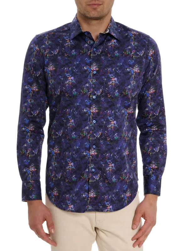 MERRICK LONG SLEEVE BUTTON DOWN SHIRT made by Robert Graham
