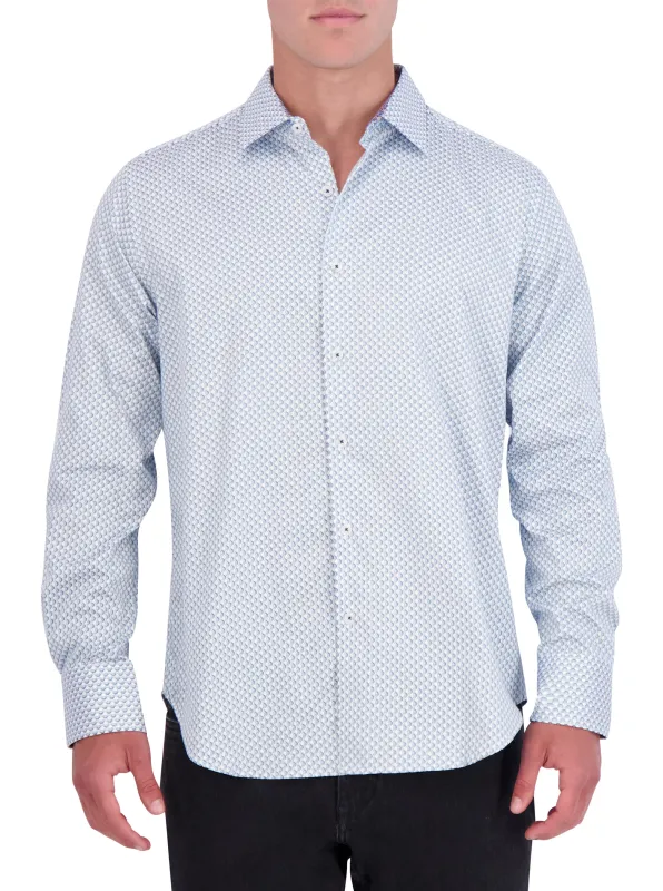 SHELTON LONG SLEEVE BUTTON DOWN SHIRT made by Robert Graham