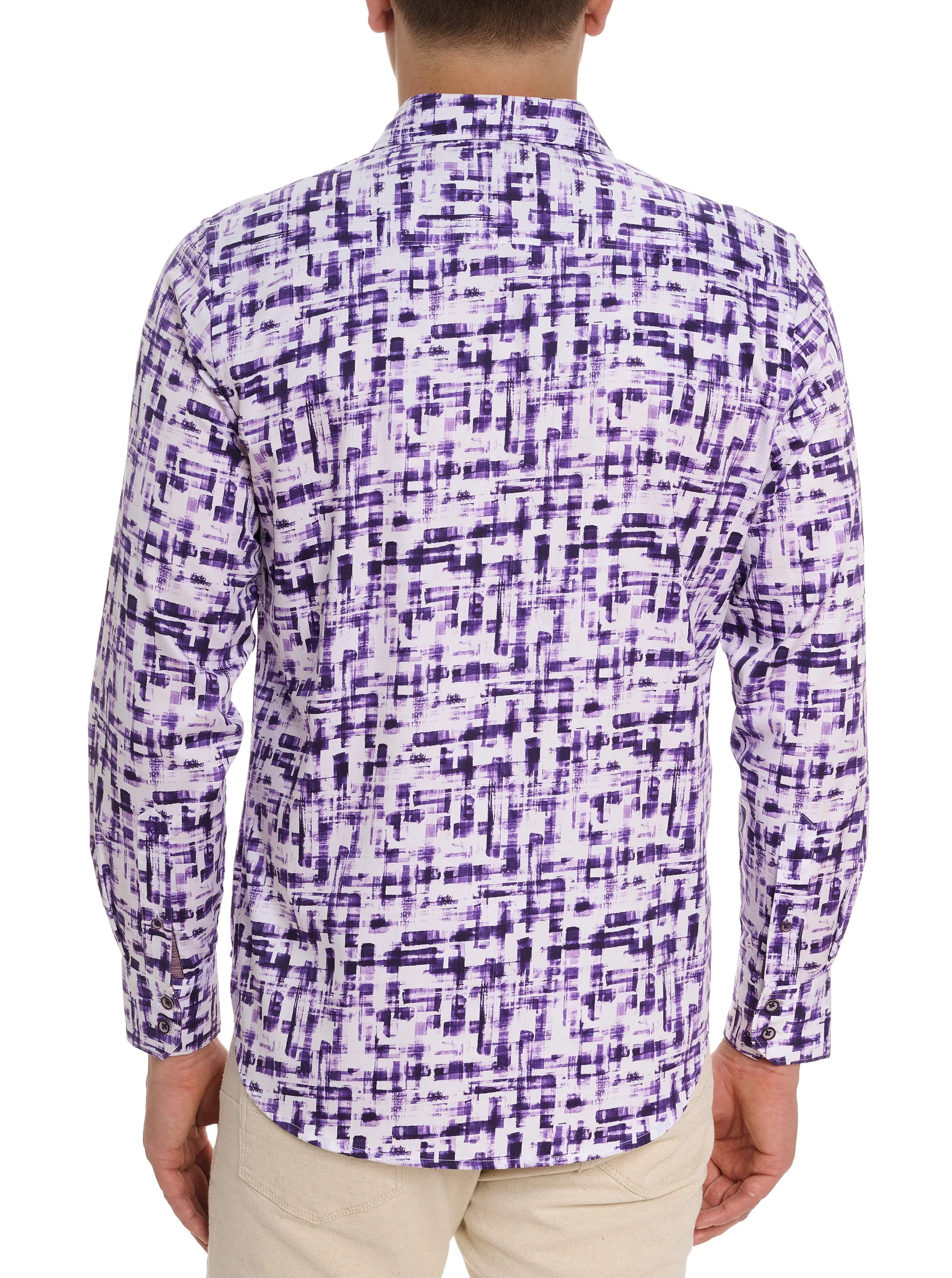 DELUCA LONG SLEEVE BUTTON DOWN SHIRT sold by Robert Graham product image thumbnail 3