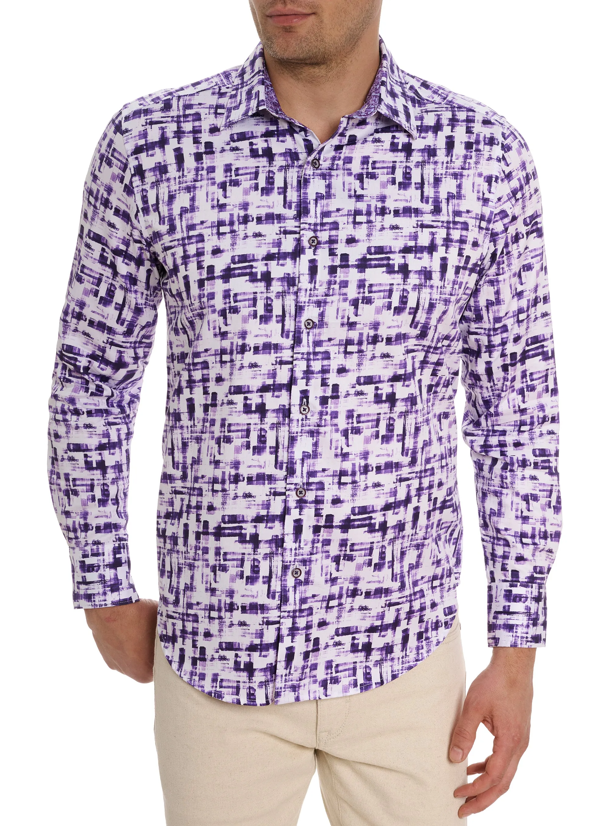 DELUCA LONG SLEEVE BUTTON DOWN SHIRT sold by Robert Graham
