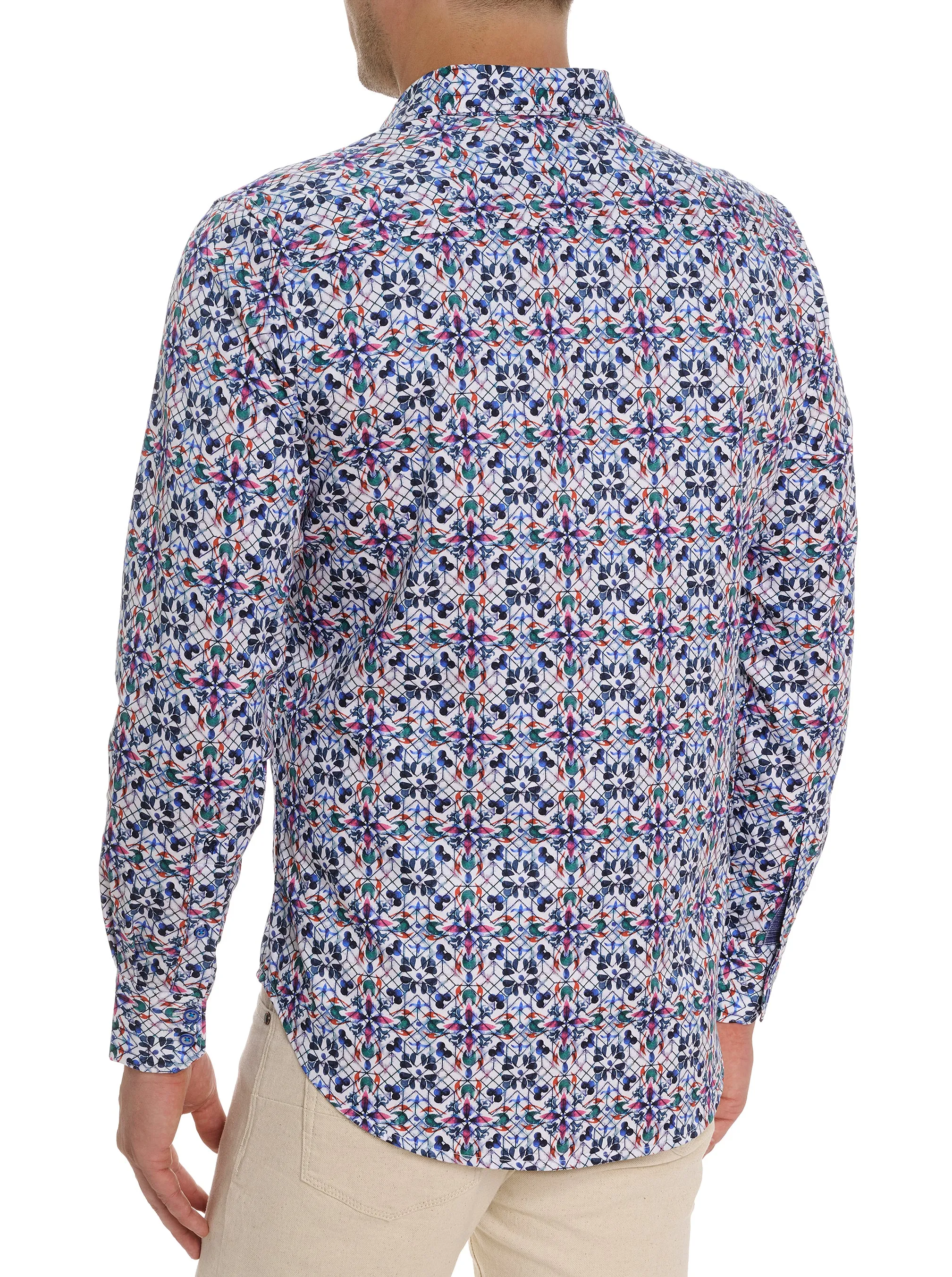 AGNELLO LONG SLEEVE BUTTON DOWN SHIRT sold by Robert Graham product image thumbnail 3