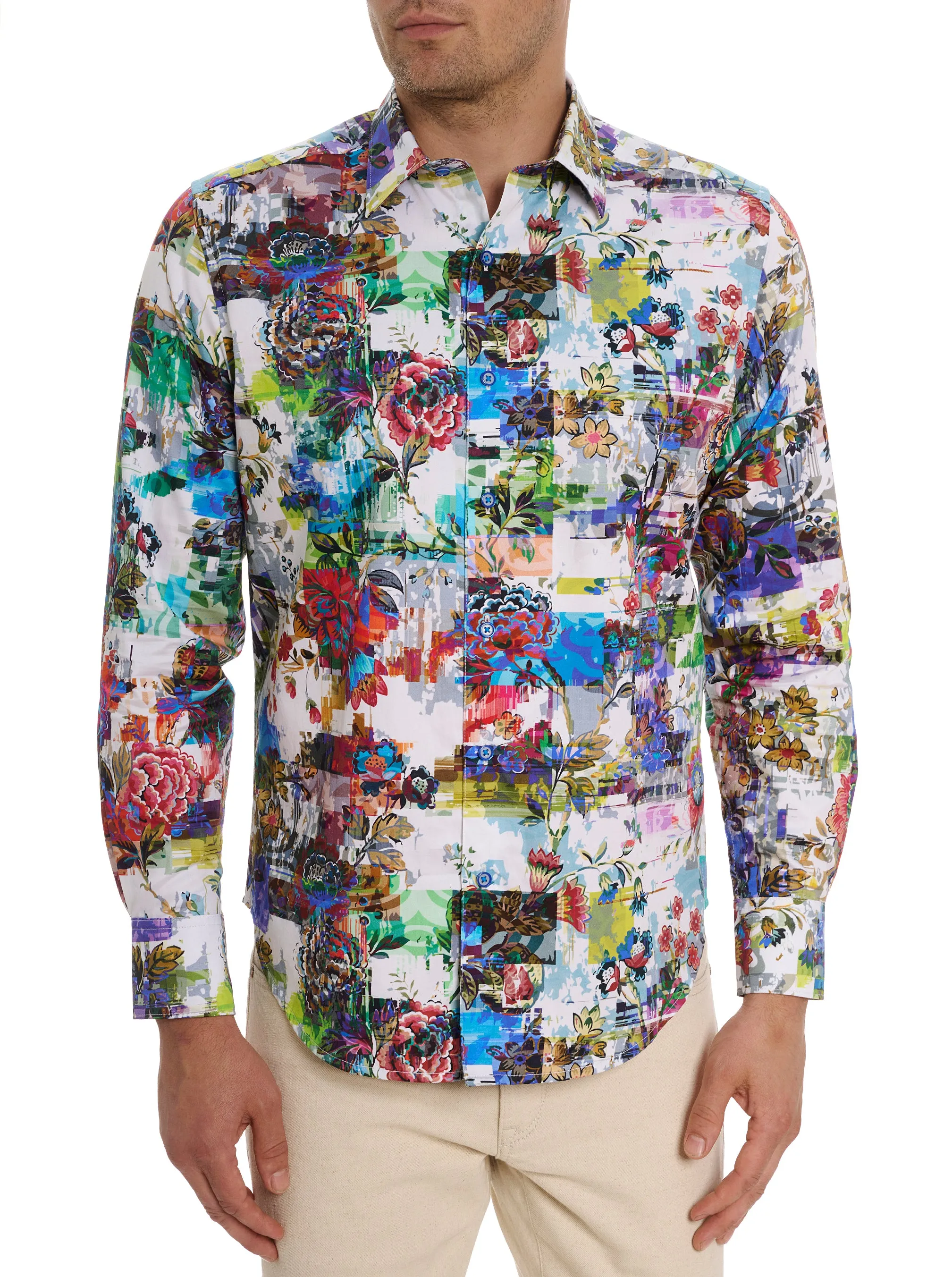 CADE LONG SLEEVE BUTTON DOWN SHIRT sold by Robert Graham