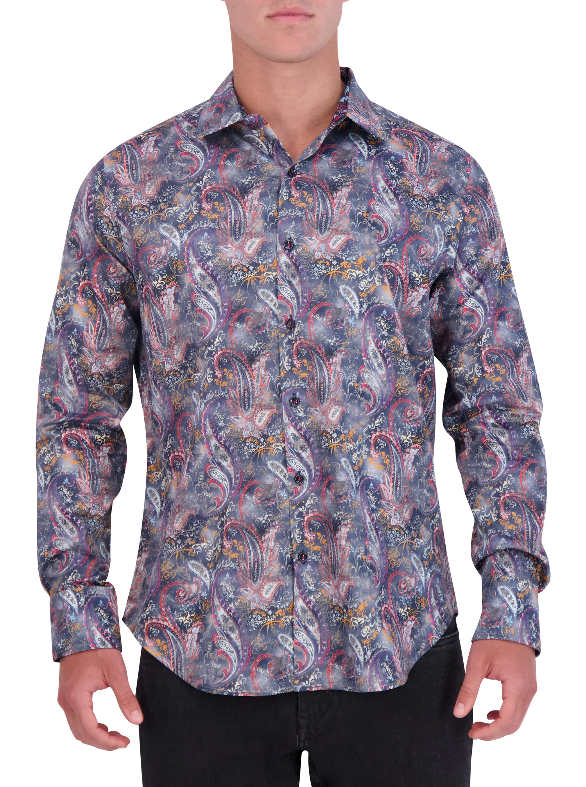 OBION LONG SLEEVE BUTTON DOWN SHIRT sold by Robert Graham
