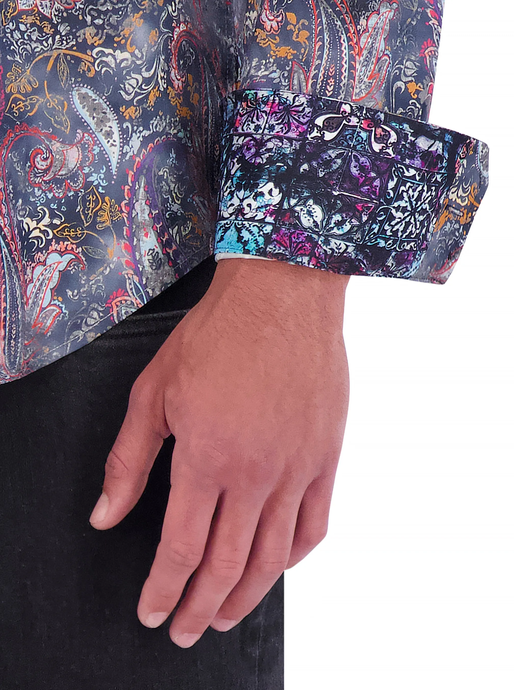 OBION LONG SLEEVE BUTTON DOWN SHIRT sold by Robert Graham product image thumbnail 2