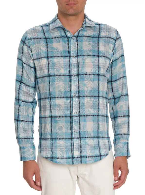FLIPSIDE LONG SLEEVE BUTTON DOWN SHIRT TALL made by Robert Graham