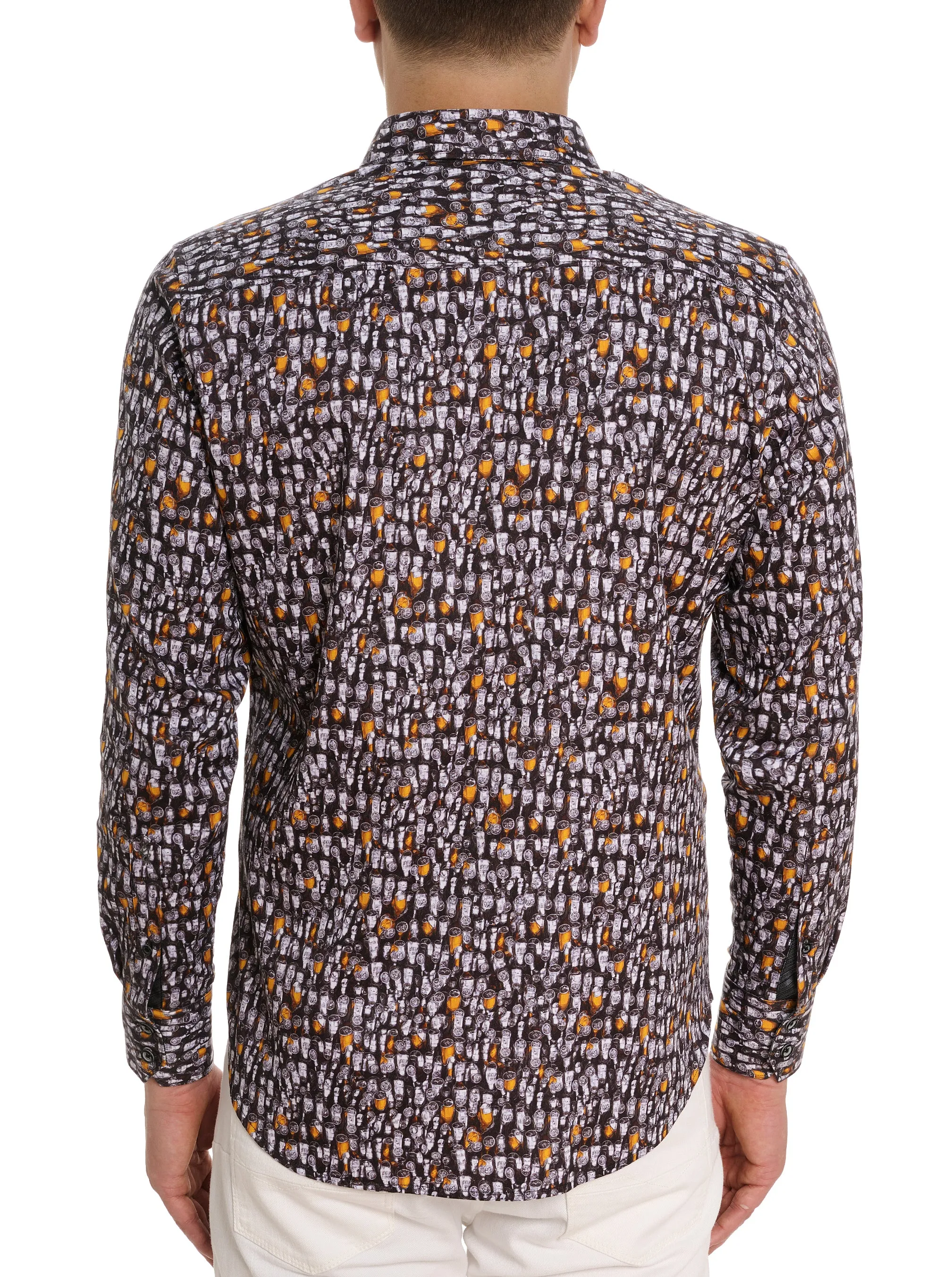 BEER BASH LONG SLEEVE BUTTON DOWN SHIRT sold by Robert Graham product image thumbnail 3