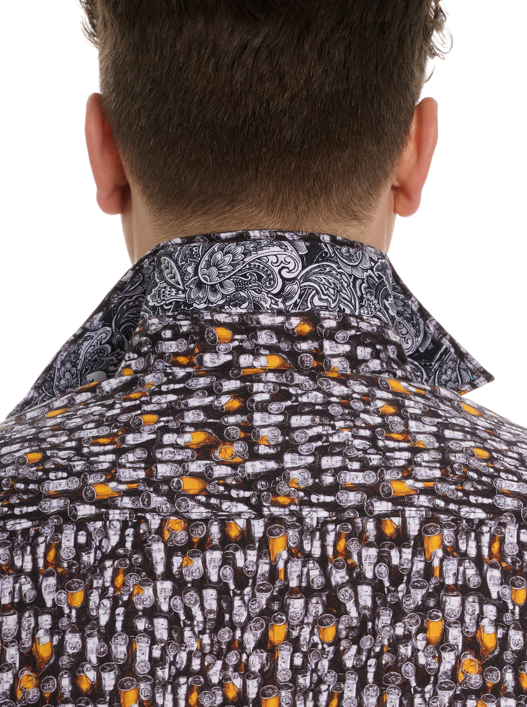 BEER BASH LONG SLEEVE BUTTON DOWN SHIRT sold by Robert Graham product image thumbnail 5