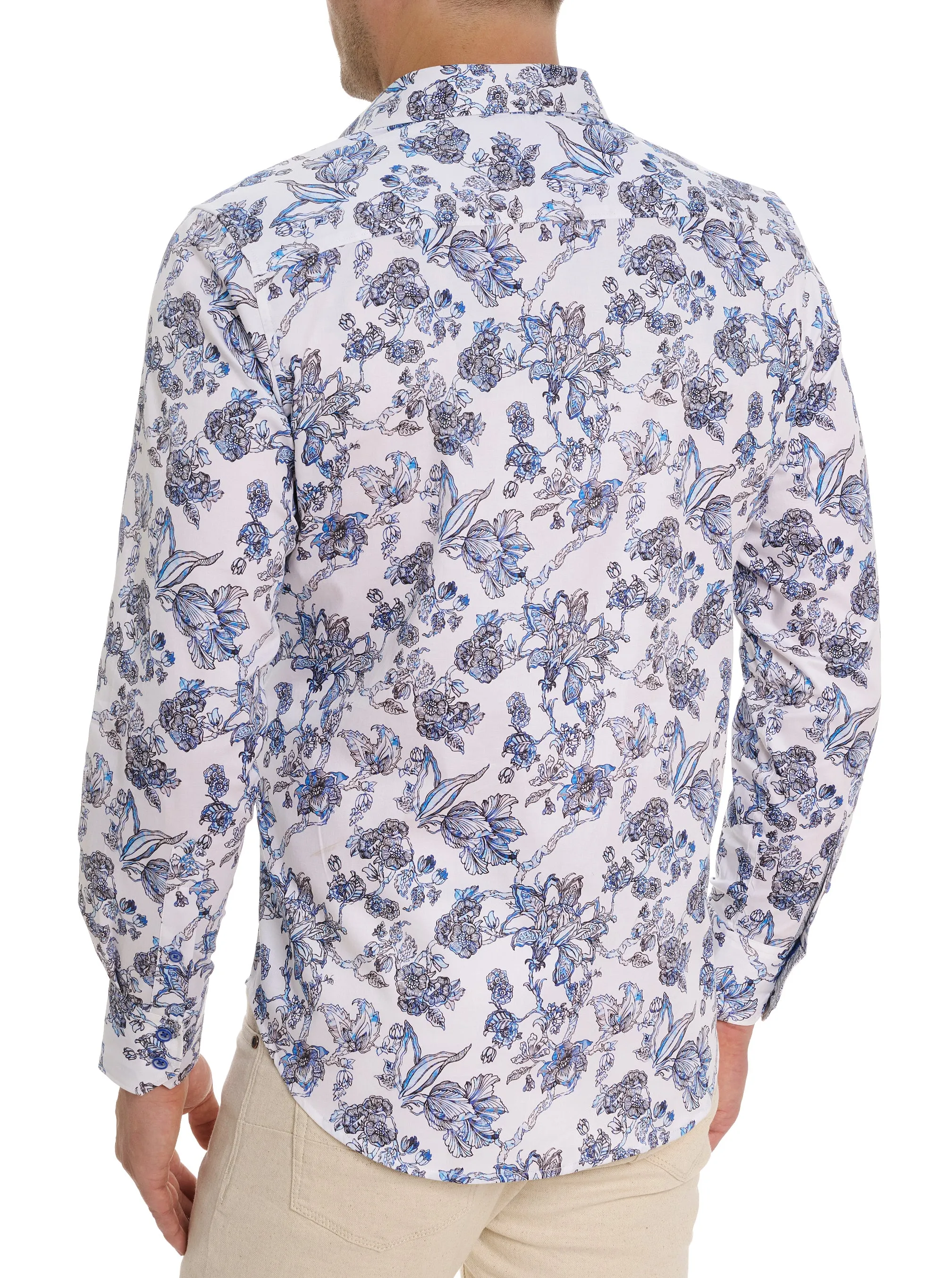 SEA BLOOM LONG SLEEVE BUTTON DOWN SHIRT BIG sold by Robert Graham product image thumbnail 3
