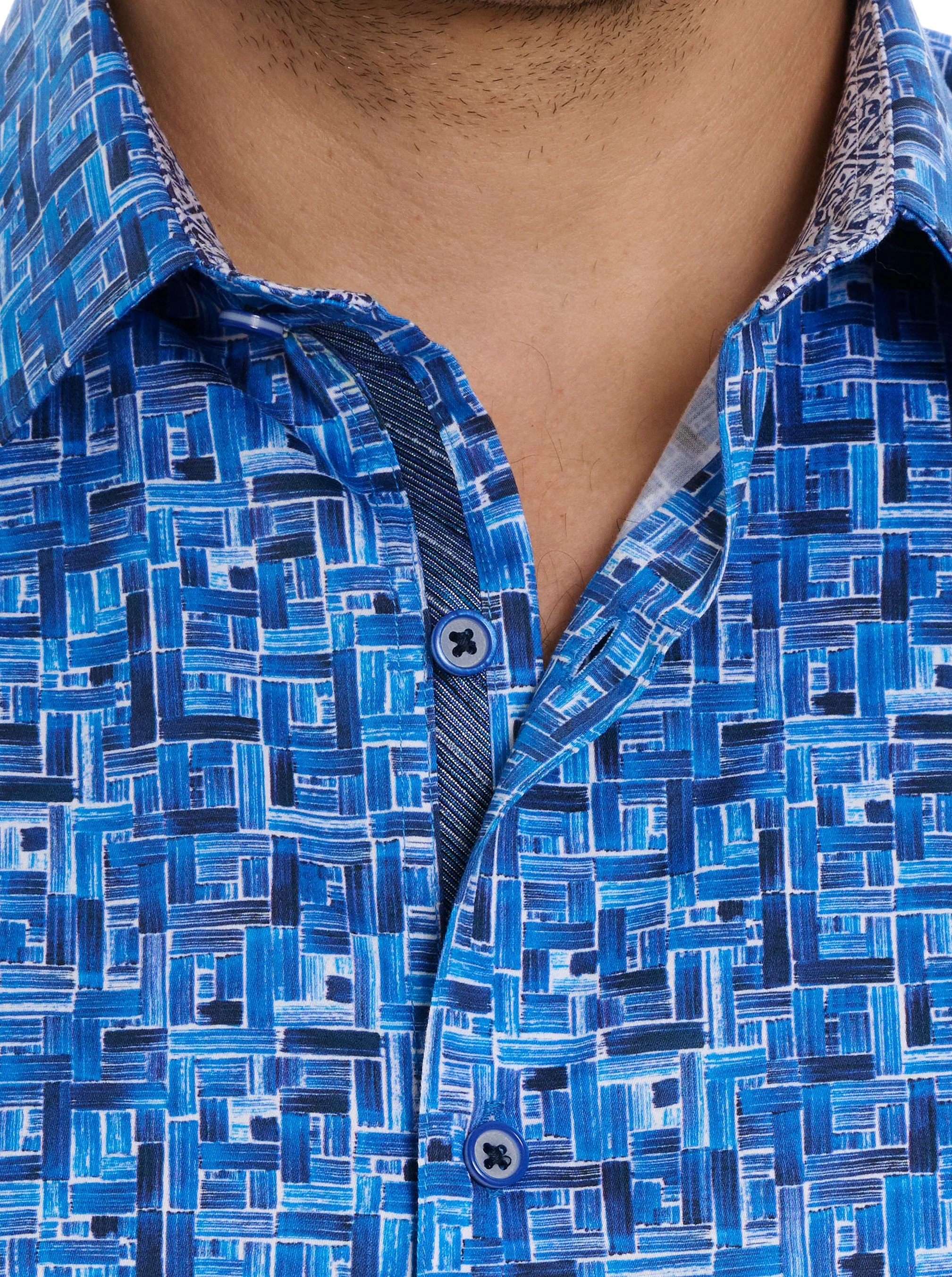 SEAS THE DAY LONG SLEEVE BUTTON DOWN SHIRT BIG sold by Robert Graham product image thumbnail 4