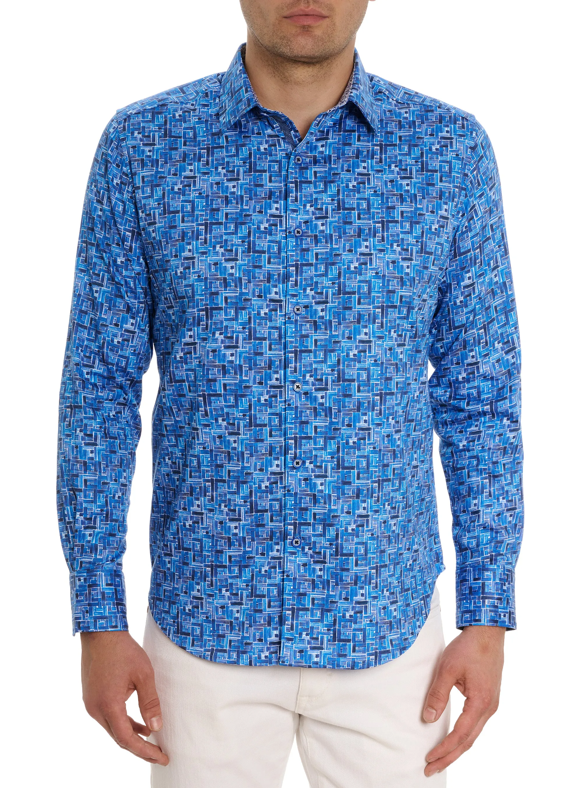 SEAS THE DAY LONG SLEEVE BUTTON DOWN SHIRT BIG sold by Robert Graham