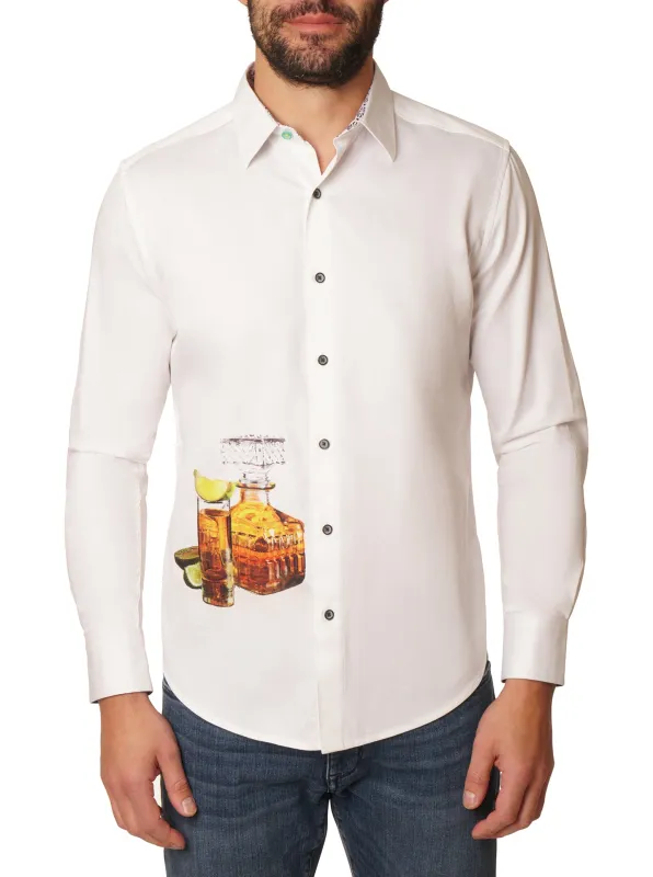 MULFORD LONG SLEEVE BUTTON DOWN SHIRT made by Robert Graham