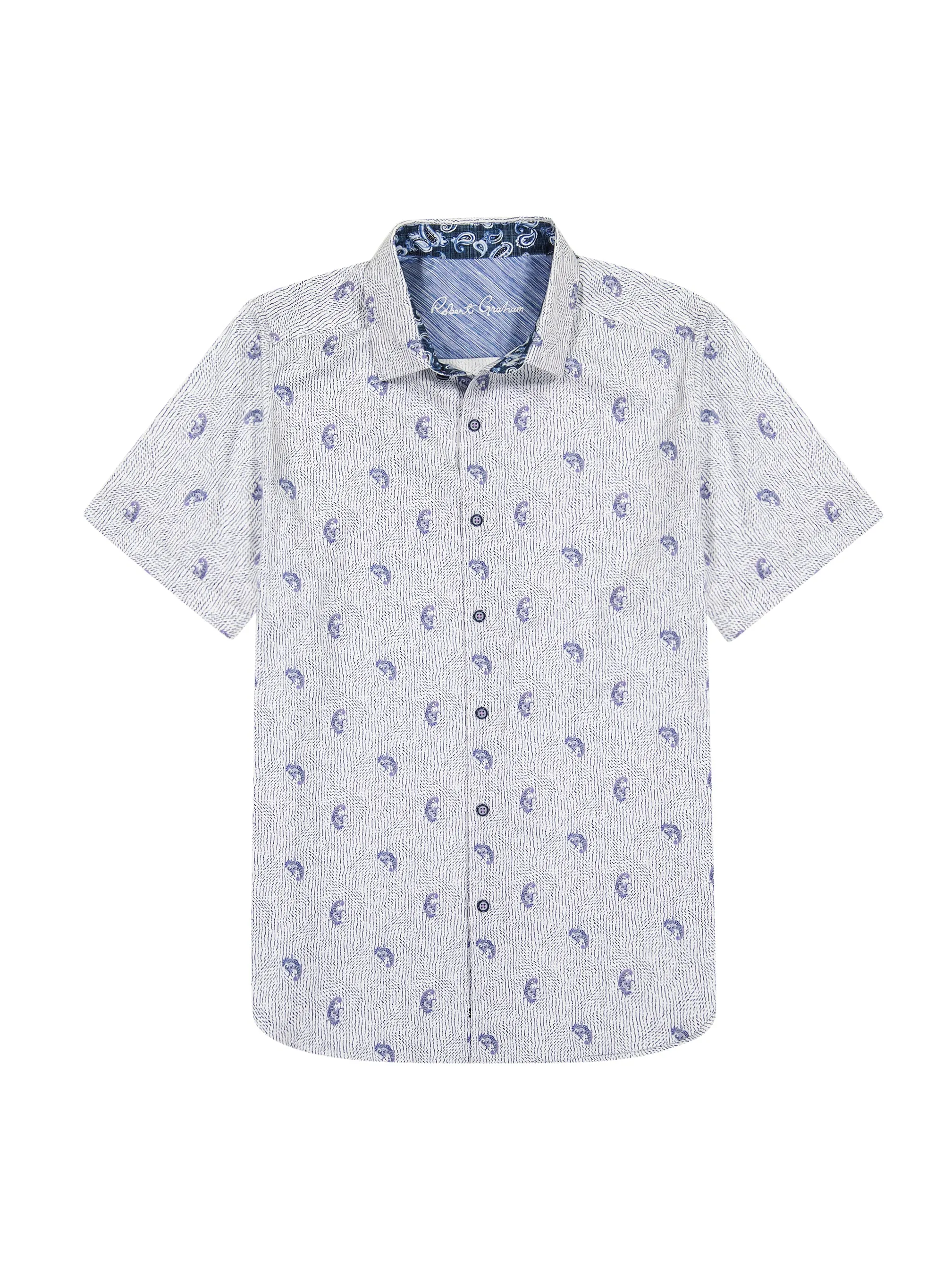 BELMOND SHORT SLEEVE BUTTON DOWN SHIRT sold by Robert Graham product image thumbnail 2