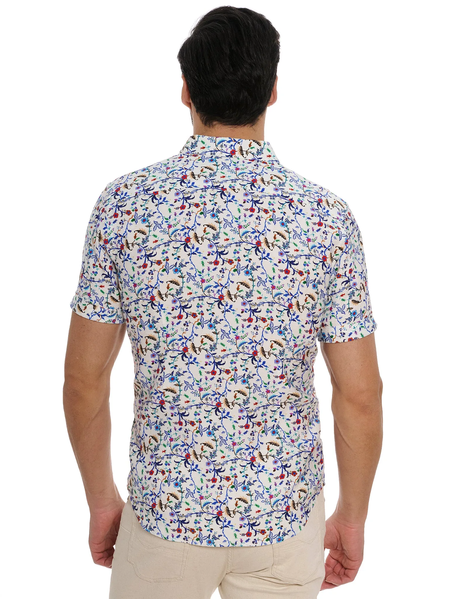 LANDON SHORT SLEEVE BUTTON DOWN SHIRT sold by Robert Graham product image thumbnail 4