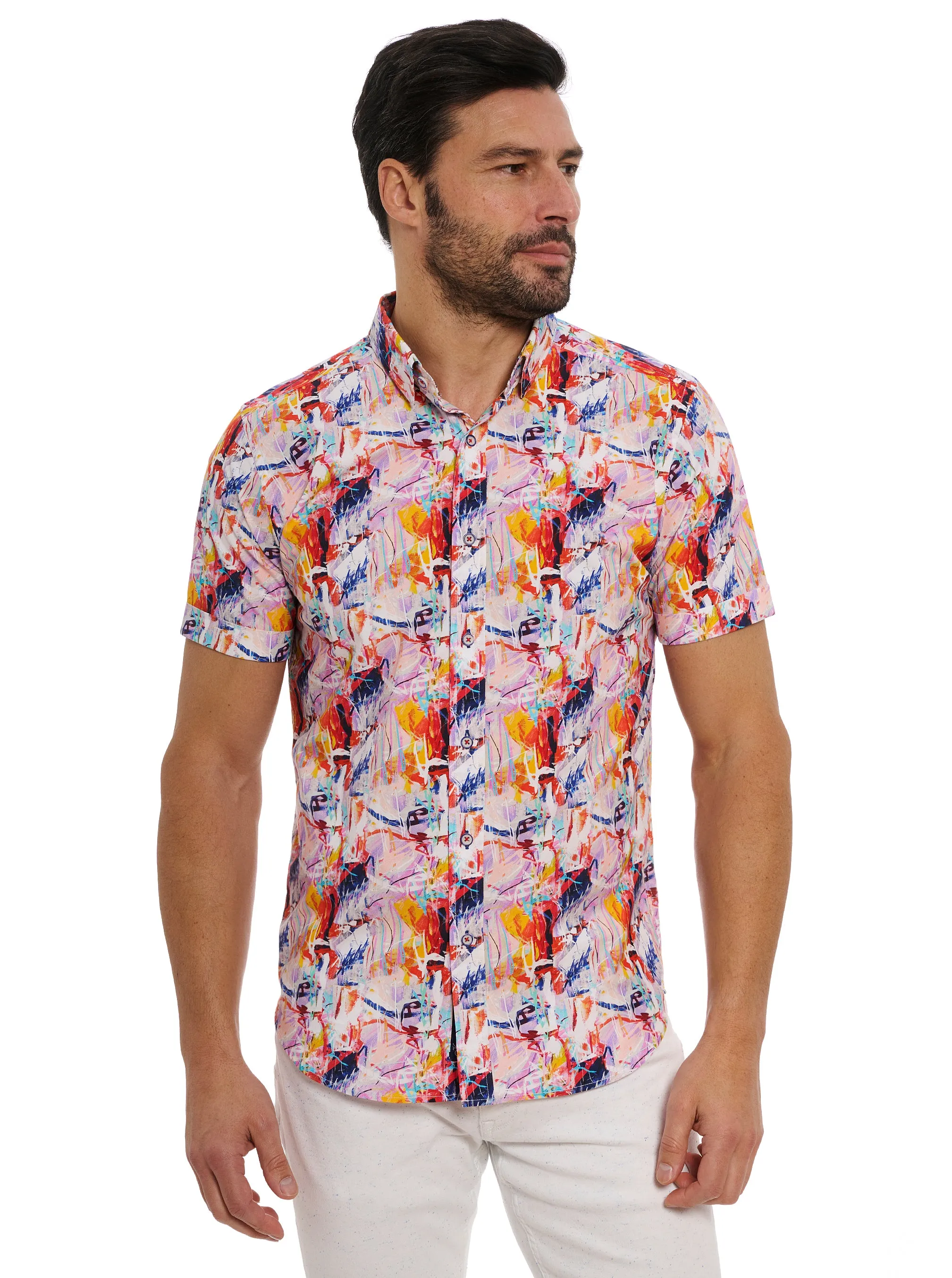 LEDGER SHORT SLEEVE BUTTON DOWN SHIRT BIG sold by Robert Graham
