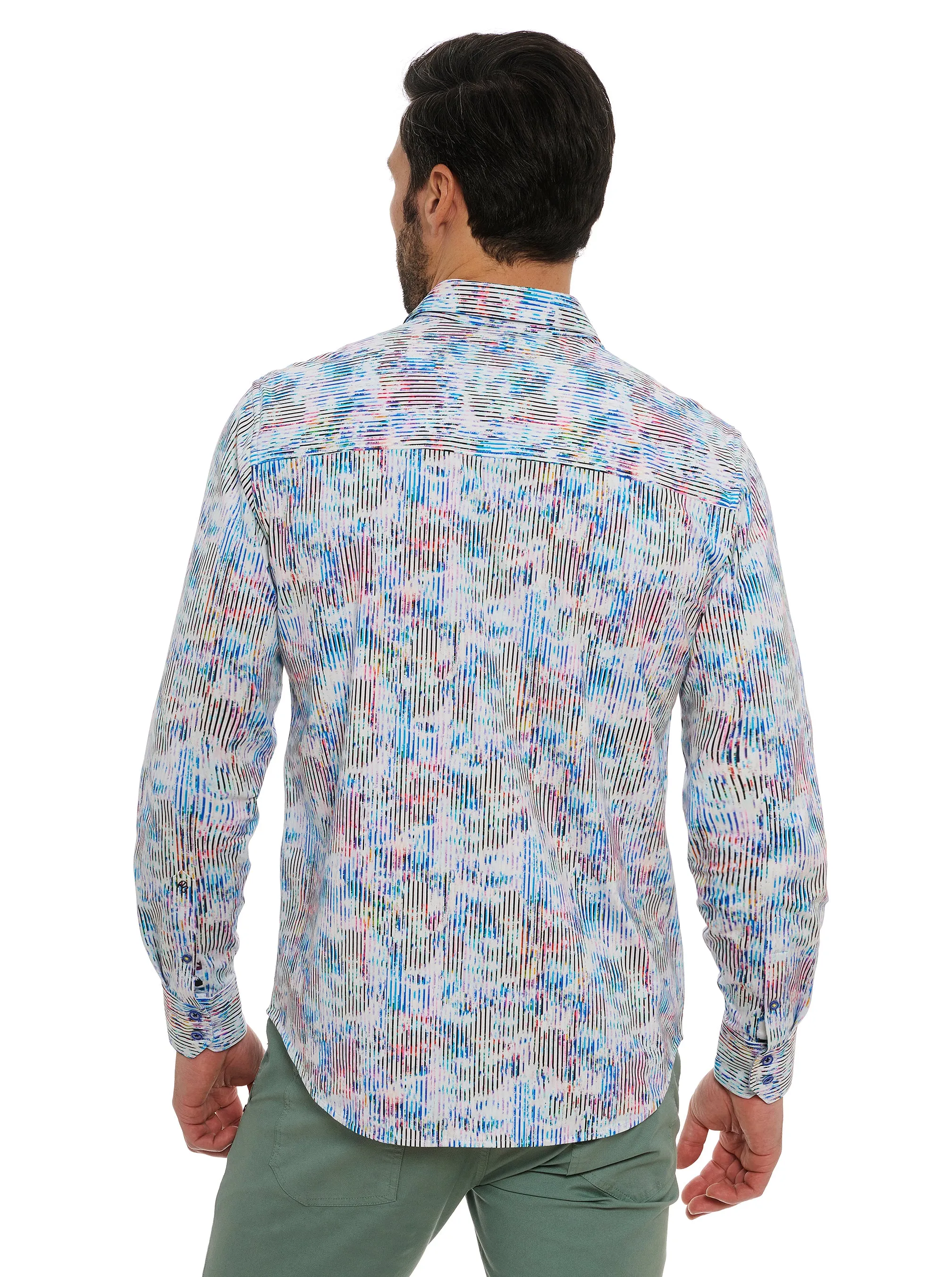 DELRAY LONG SLEEVE BUTTON DOWN SHIRT sold by Robert Graham product image thumbnail 3