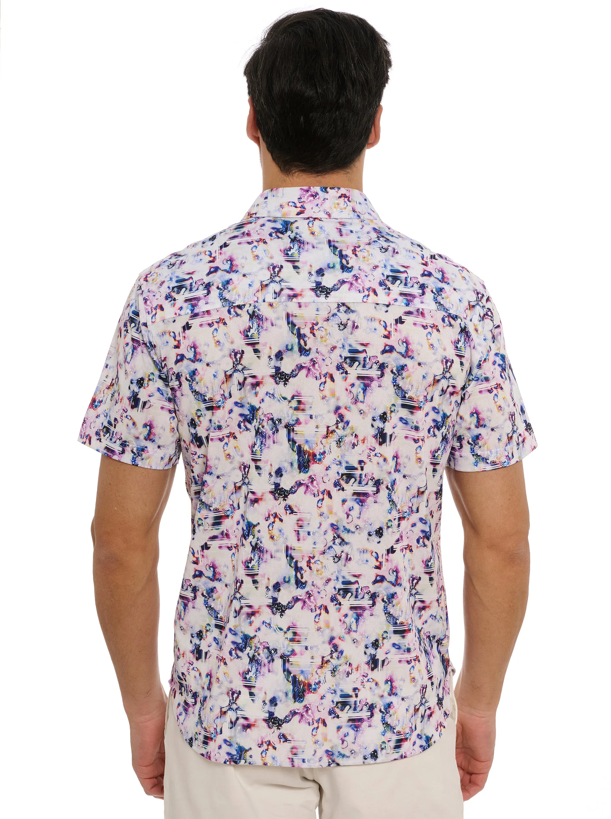 LE PELOSA SHORT SLEEVE BUTTON DOWN SHIRT sold by Robert Graham product image thumbnail 4