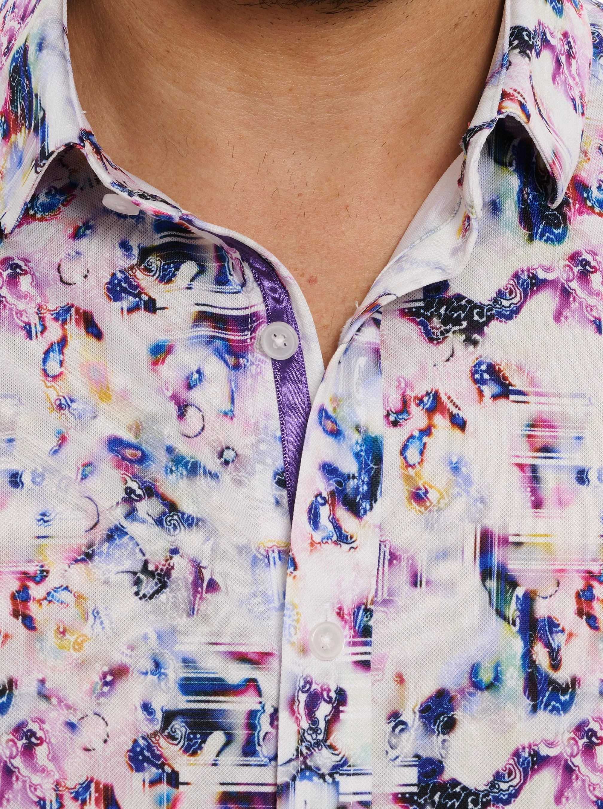 LE PELOSA SHORT SLEEVE BUTTON DOWN SHIRT sold by Robert Graham product image thumbnail 3