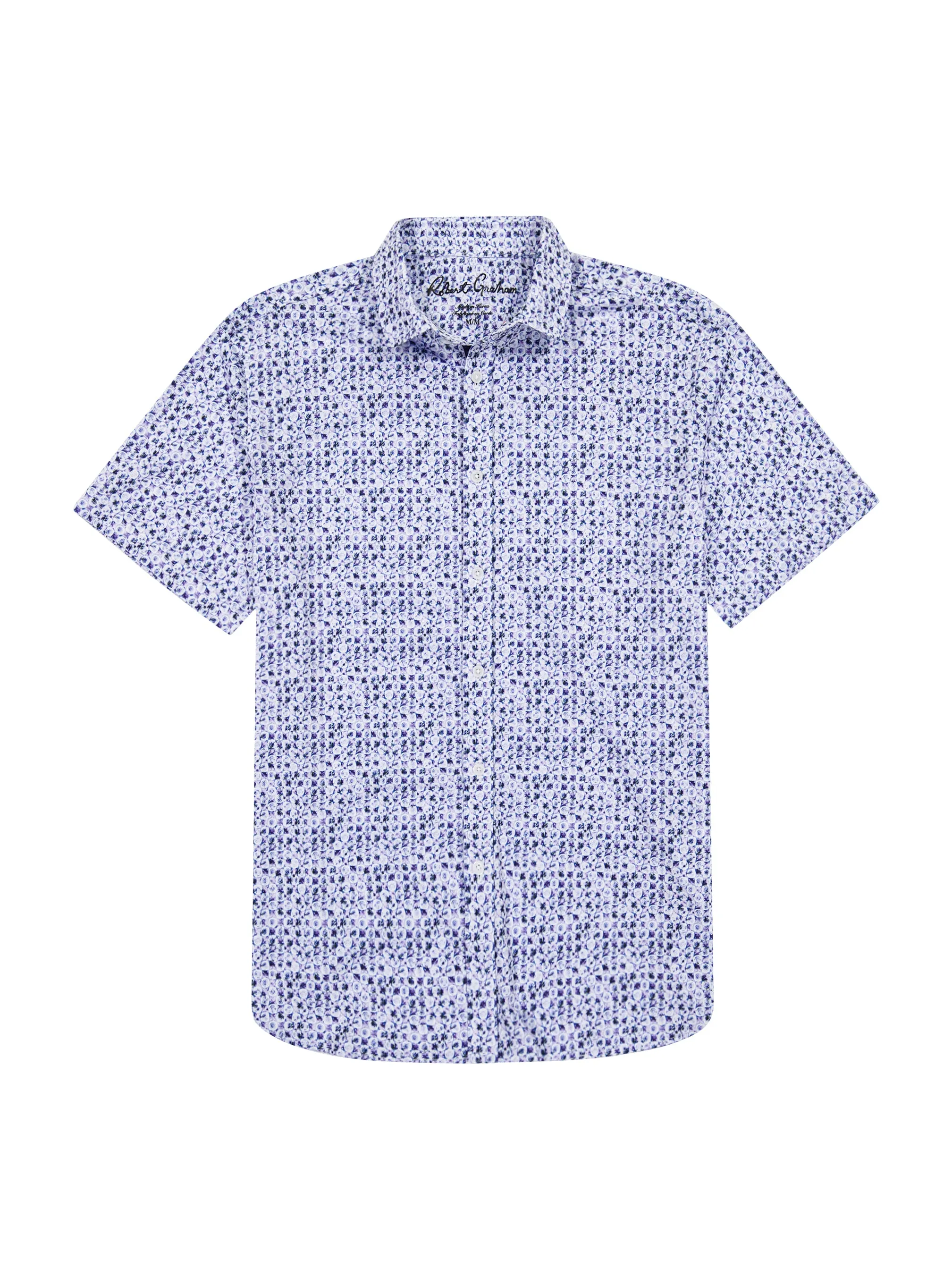 ZAMBIA SHORT SLEEVE BUTTON DOWN SHIRT sold by Robert Graham product image thumbnail 5