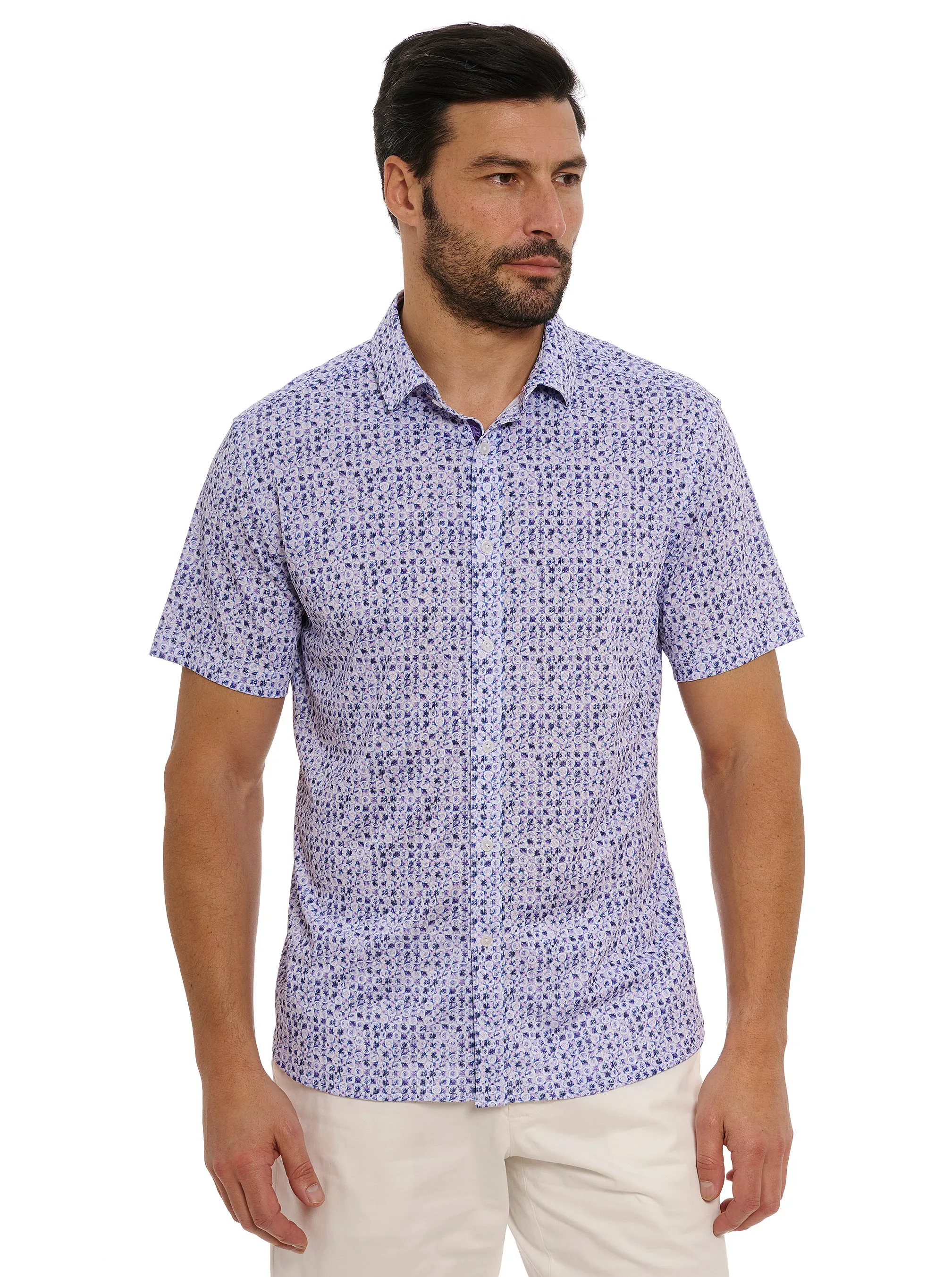 ZAMBIA SHORT SLEEVE BUTTON DOWN SHIRT sold by Robert Graham