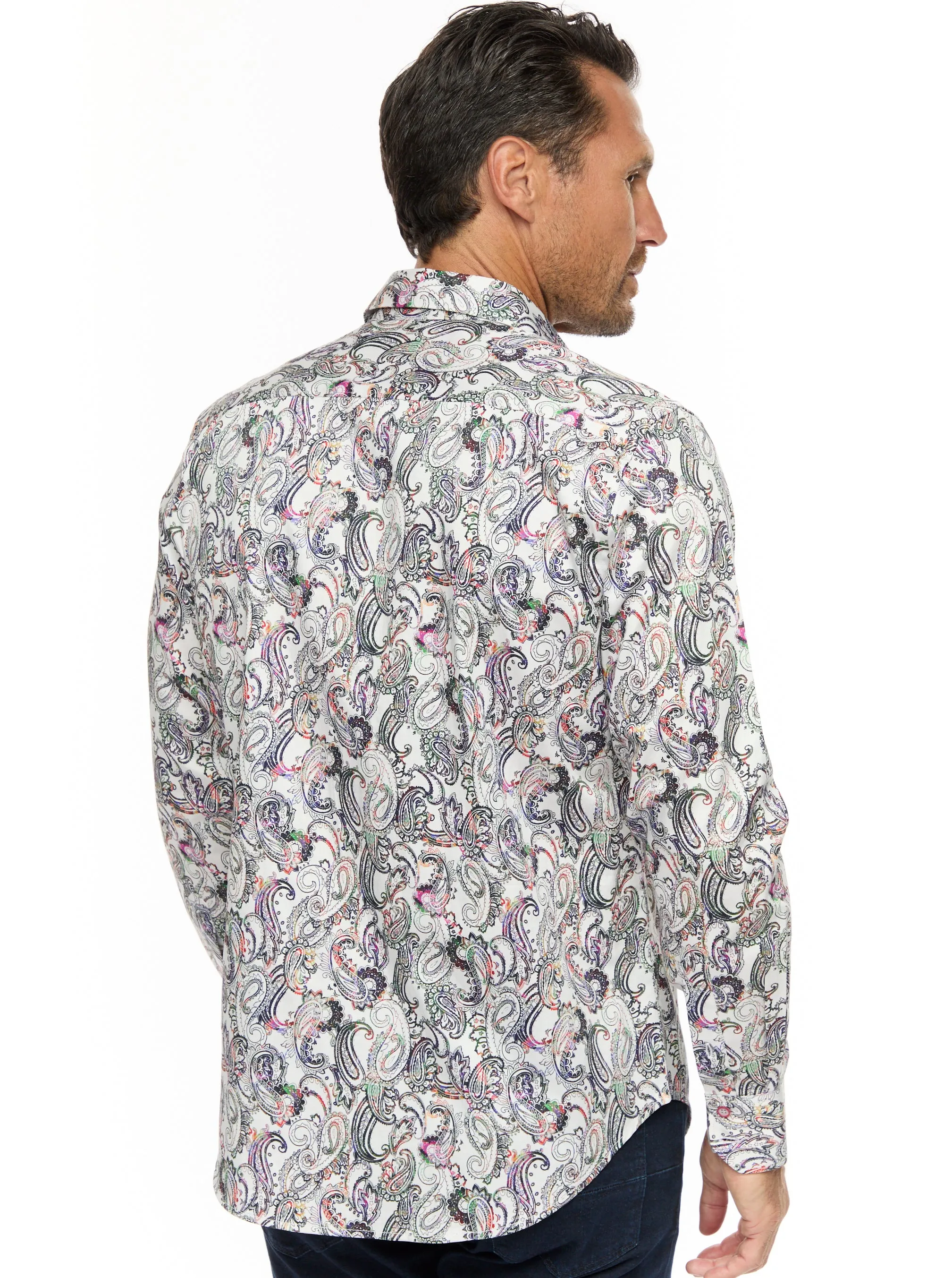 SHEFMAN LONG SLEEVE BUTTON DOWN SHIRT sold by Robert Graham product image thumbnail 3