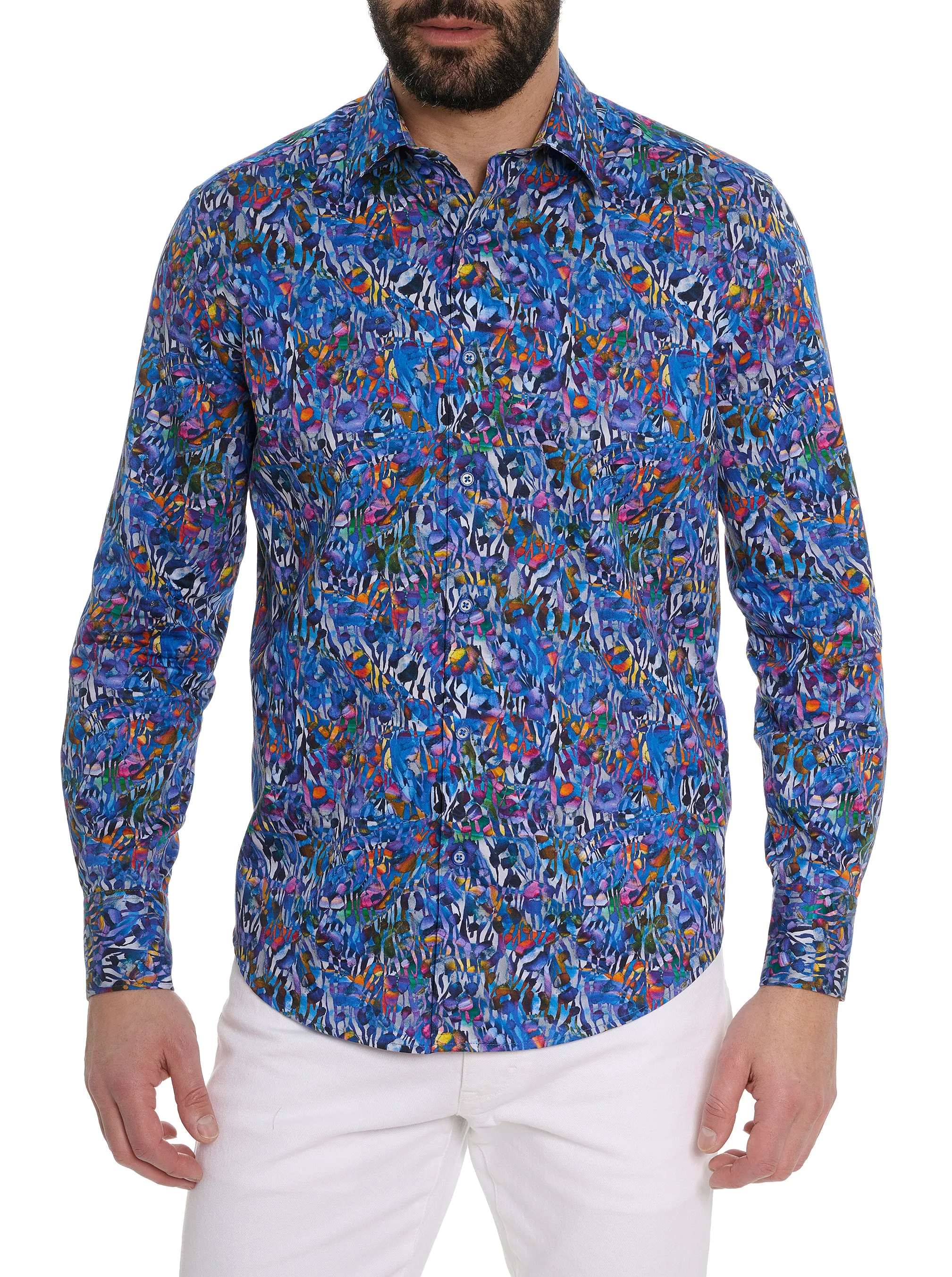 HASBALT LONG SLEEVE BUTTON DOWN SHIRT sold by Robert Graham