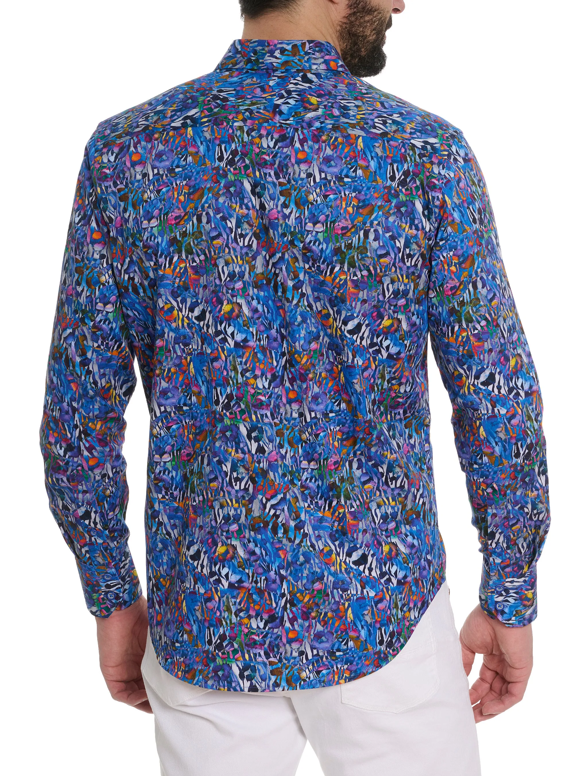 HASBALT LONG SLEEVE BUTTON DOWN SHIRT sold by Robert Graham product image thumbnail 3