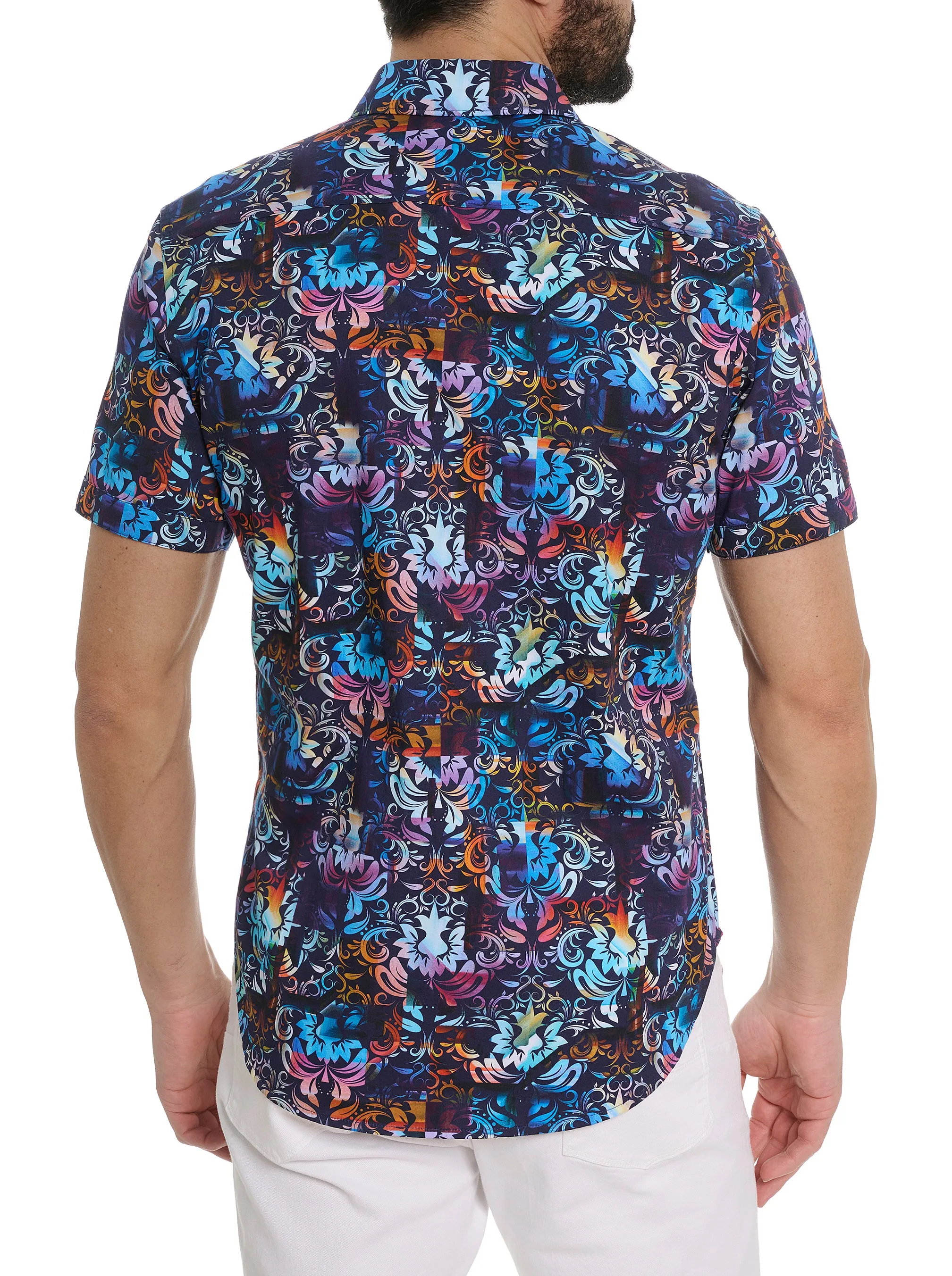 ORTING SHORT SLEEVE BUTTON DOWN SHIRT sold by Robert Graham product image thumbnail 3