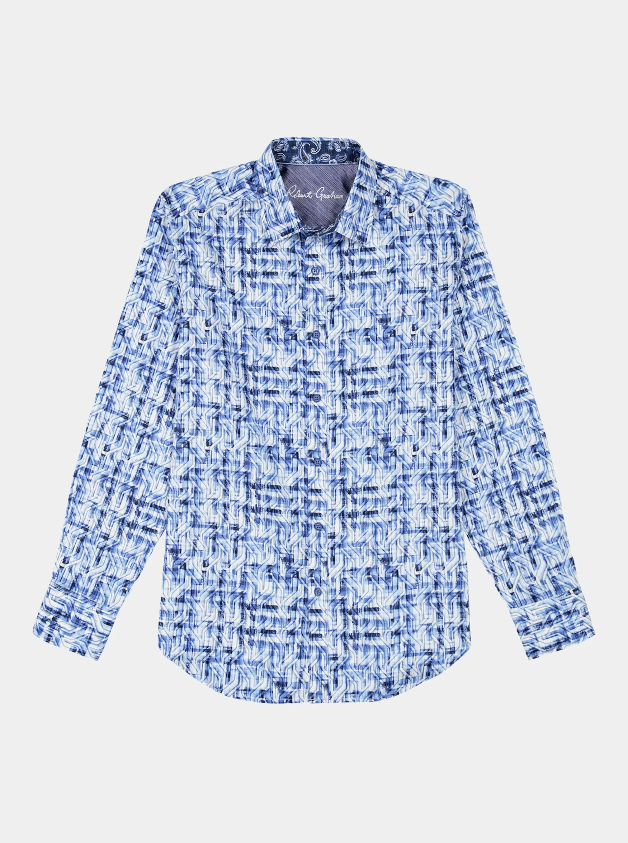 ERASMUS LONG SLEEVE BUTTON DOWN SHIRT sold by Robert Graham product image thumbnail 2
