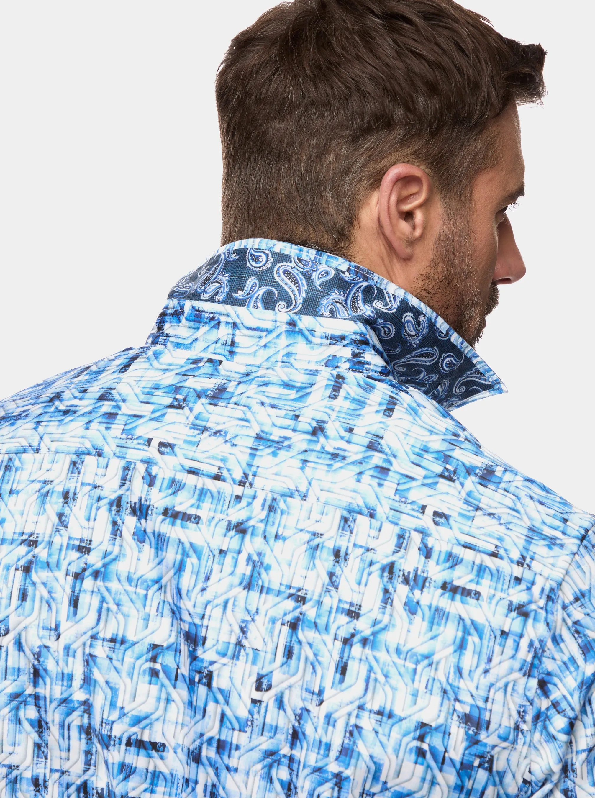 ERASMUS LONG SLEEVE BUTTON DOWN SHIRT sold by Robert Graham product image thumbnail 4