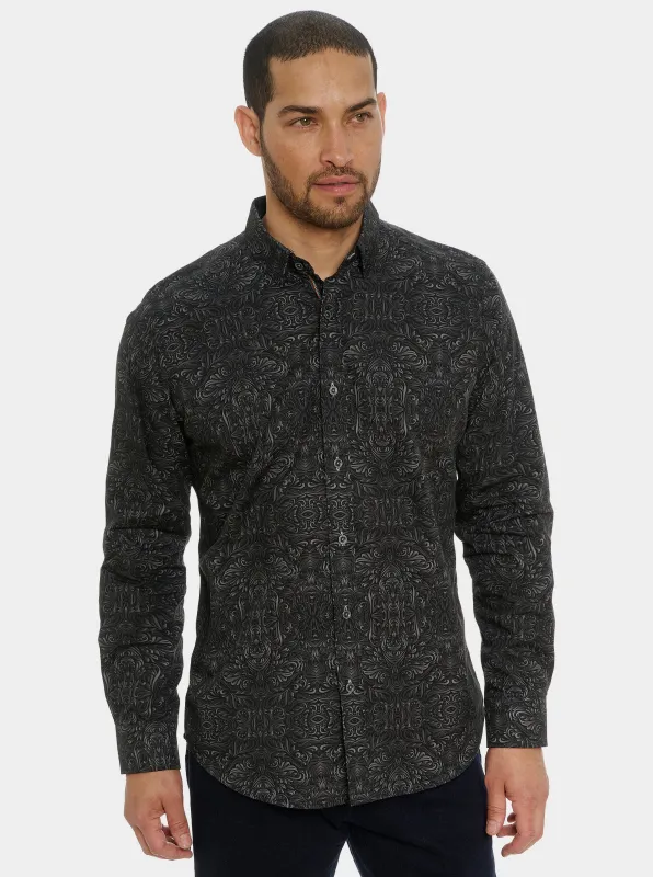 STROWELL LONG SLEEVE BUTTON DOWN SHIRT made by Robert Graham