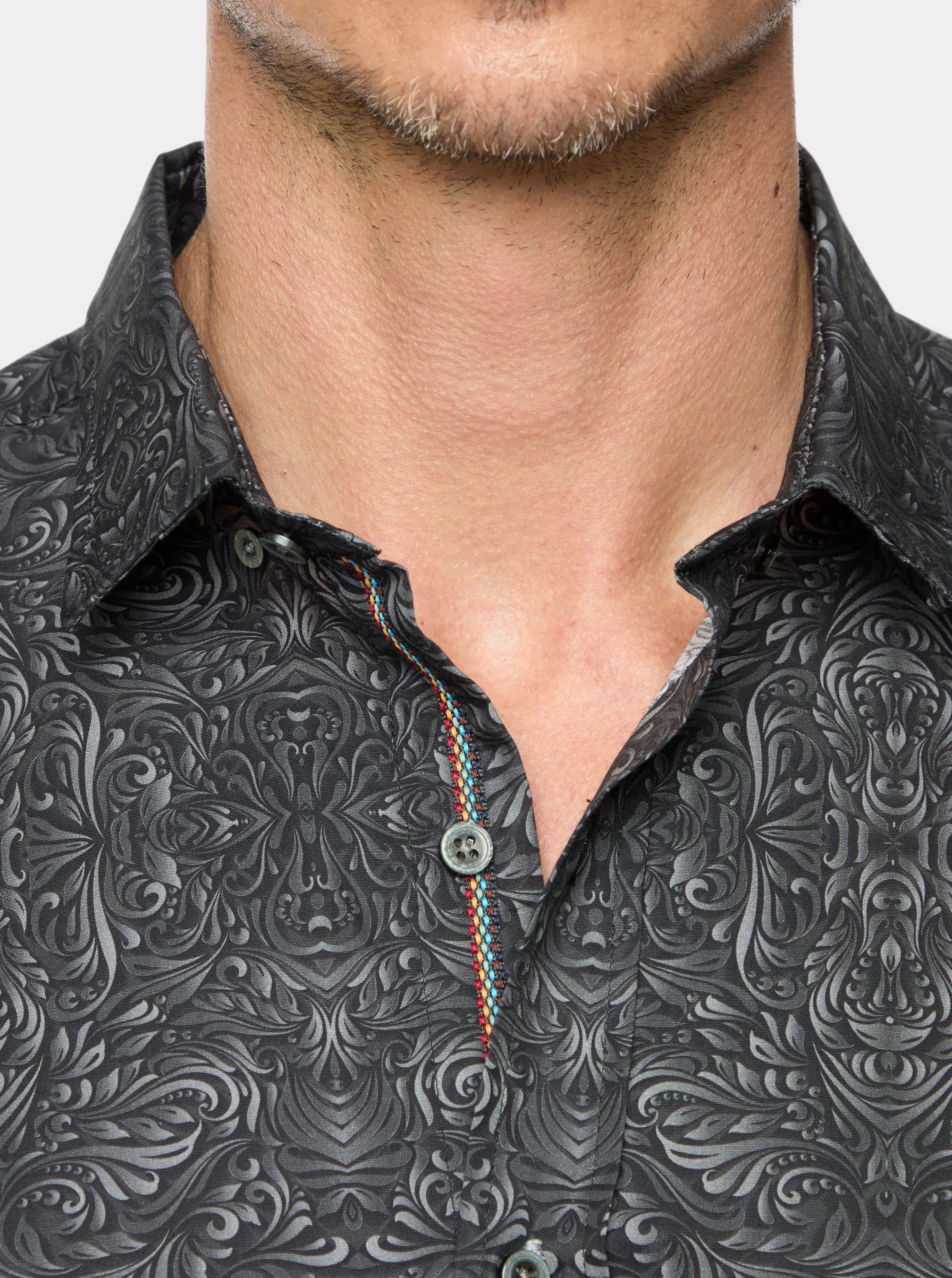 STROWELL LONG SLEEVE BUTTON DOWN SHIRT sold by Robert Graham product image thumbnail 5