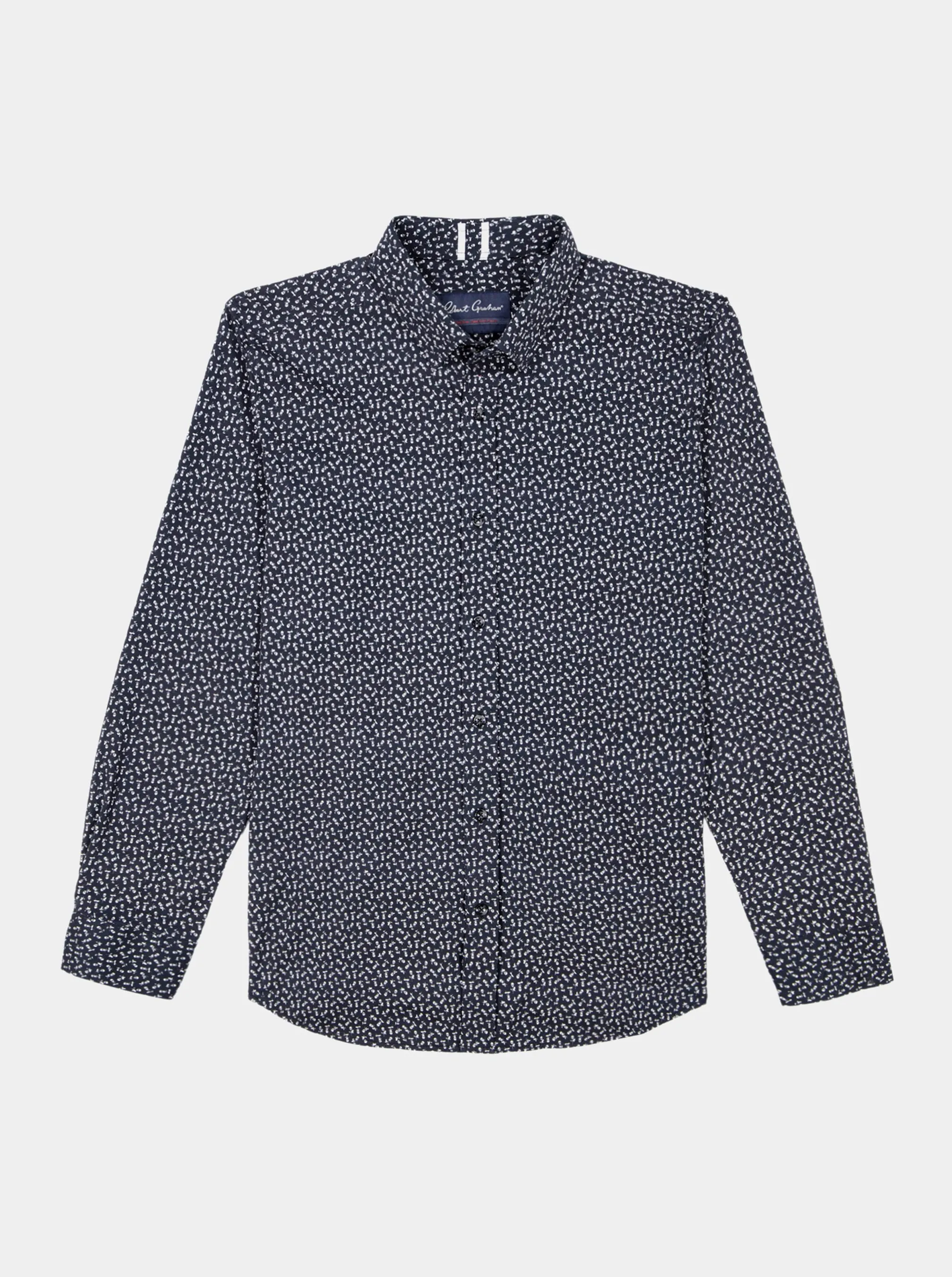 CROSSBONES LONG SLEEVE BUTTON DOWN SHIRT sold by Robert Graham product image thumbnail 2