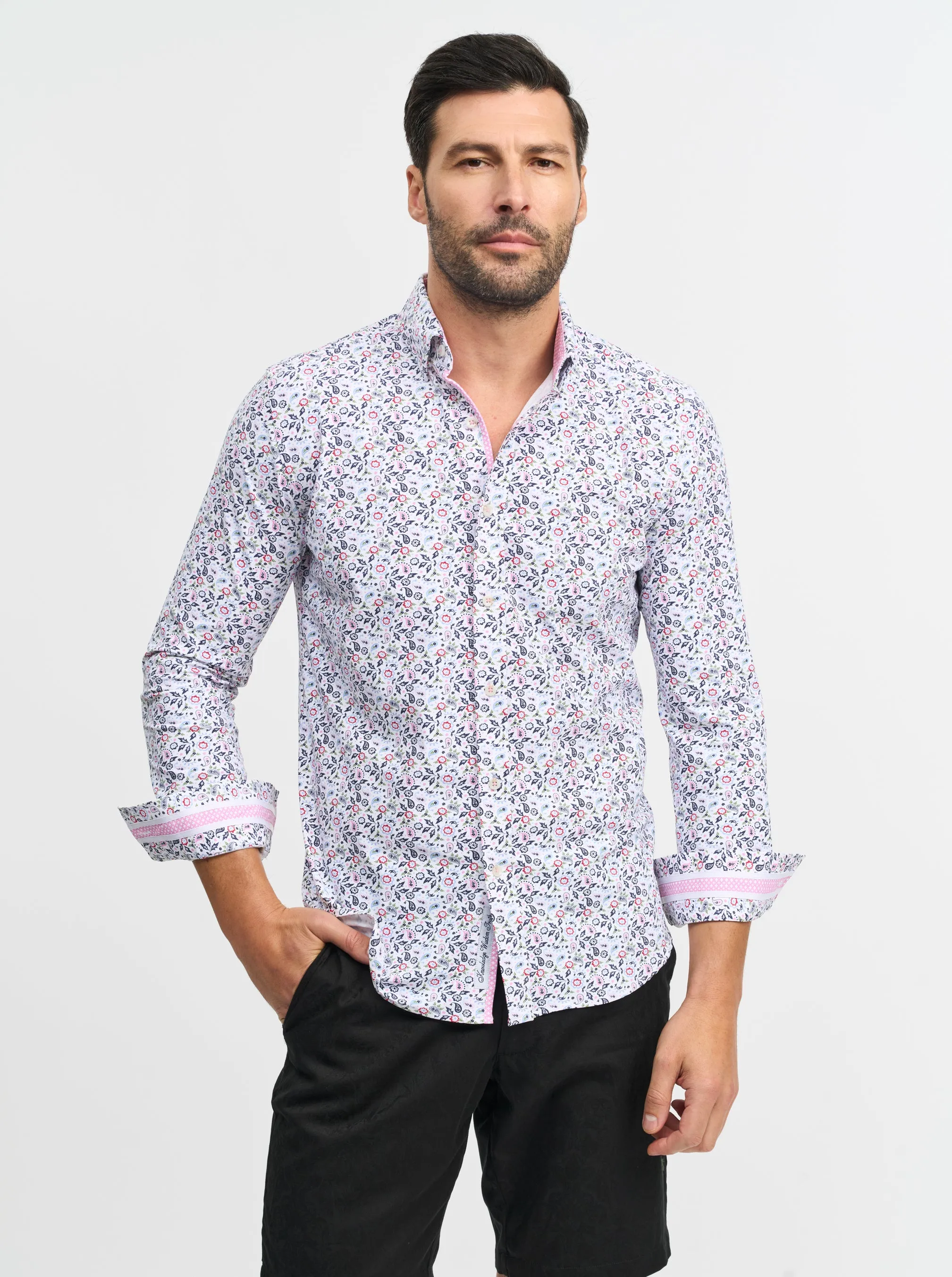 AVALOS LONG SLEEVE BUTTON DOWN SHIRT sold by Robert Graham